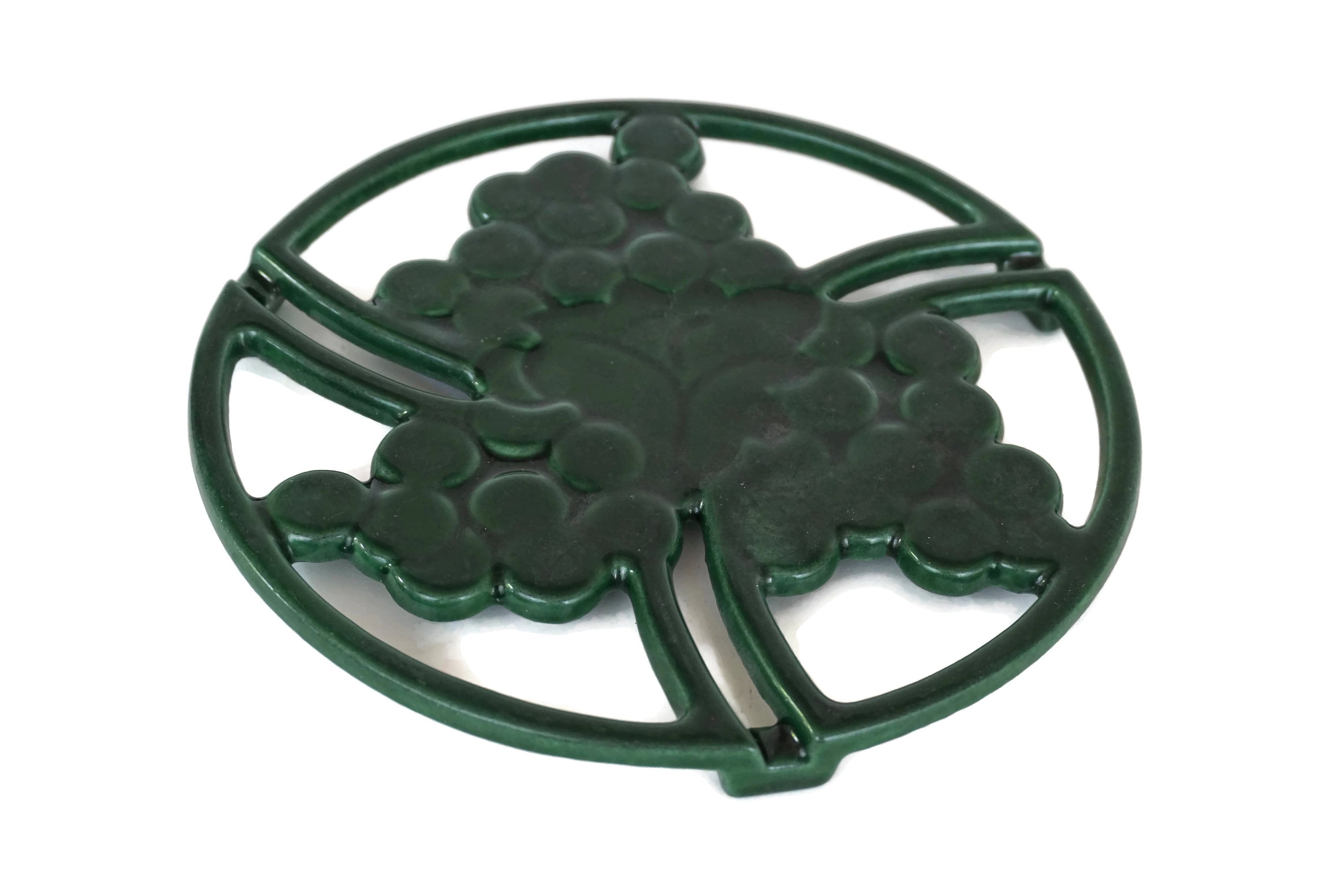 Grapes And Leaves Wrought Iron Trivet Pot Rest Grapes And Leaves Wrought Iron Trivet Pot Rest