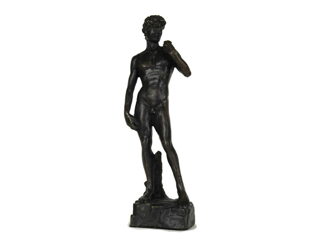 David of Michelangelo Bronze Statuette. Reproduction Bronze Figurine