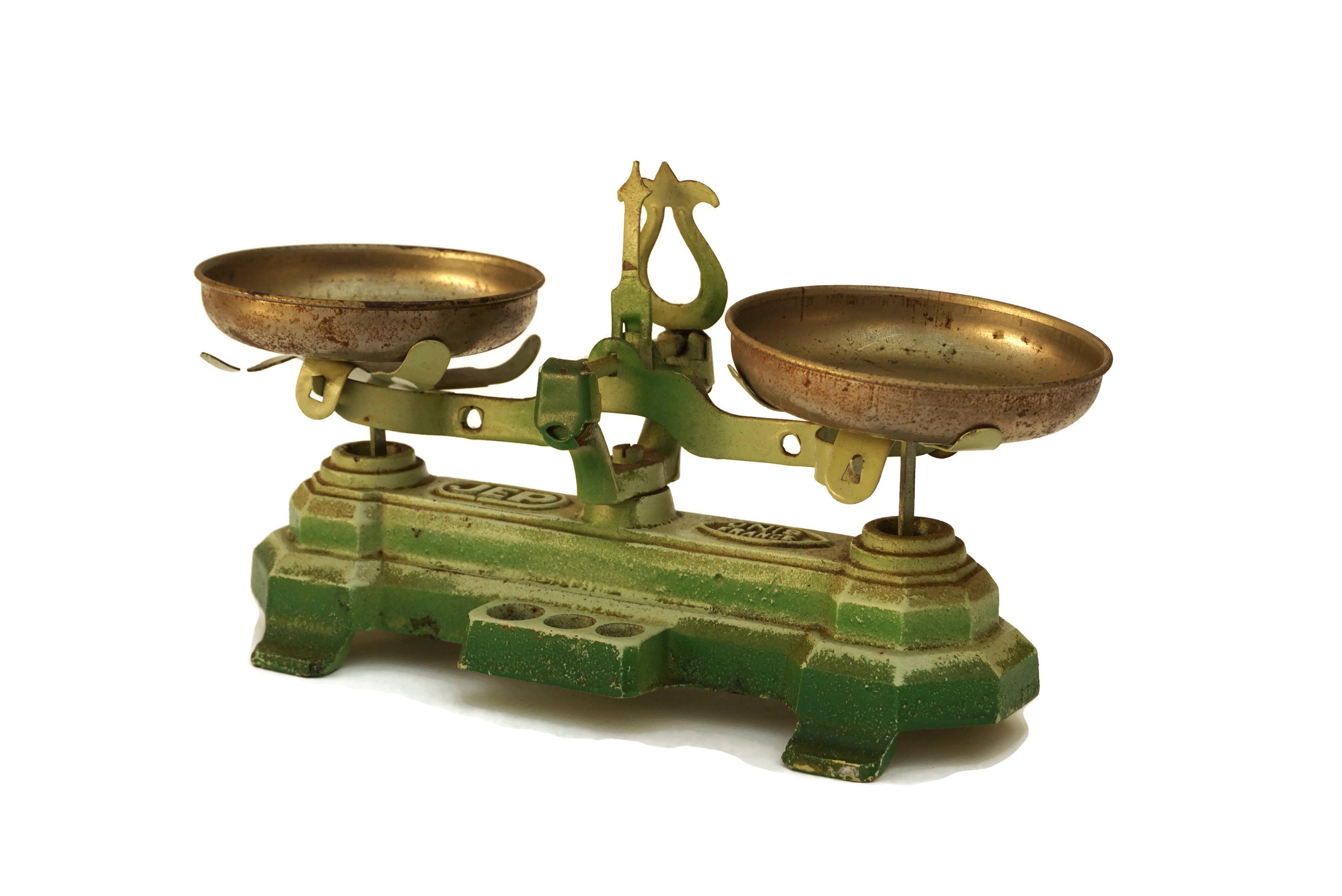 Antique Toy Cast Iron Scales, French JEP Unis Scale Balance