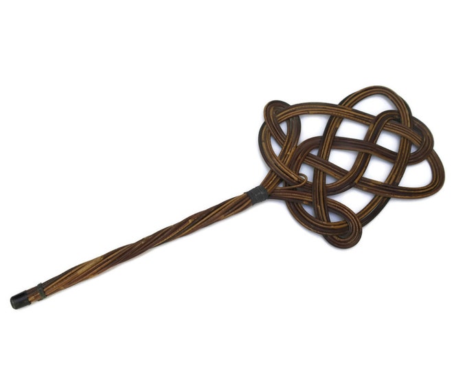 French Carpet Beater. Woven Wicker Rug Beater. Rustic French Decor. Etsy