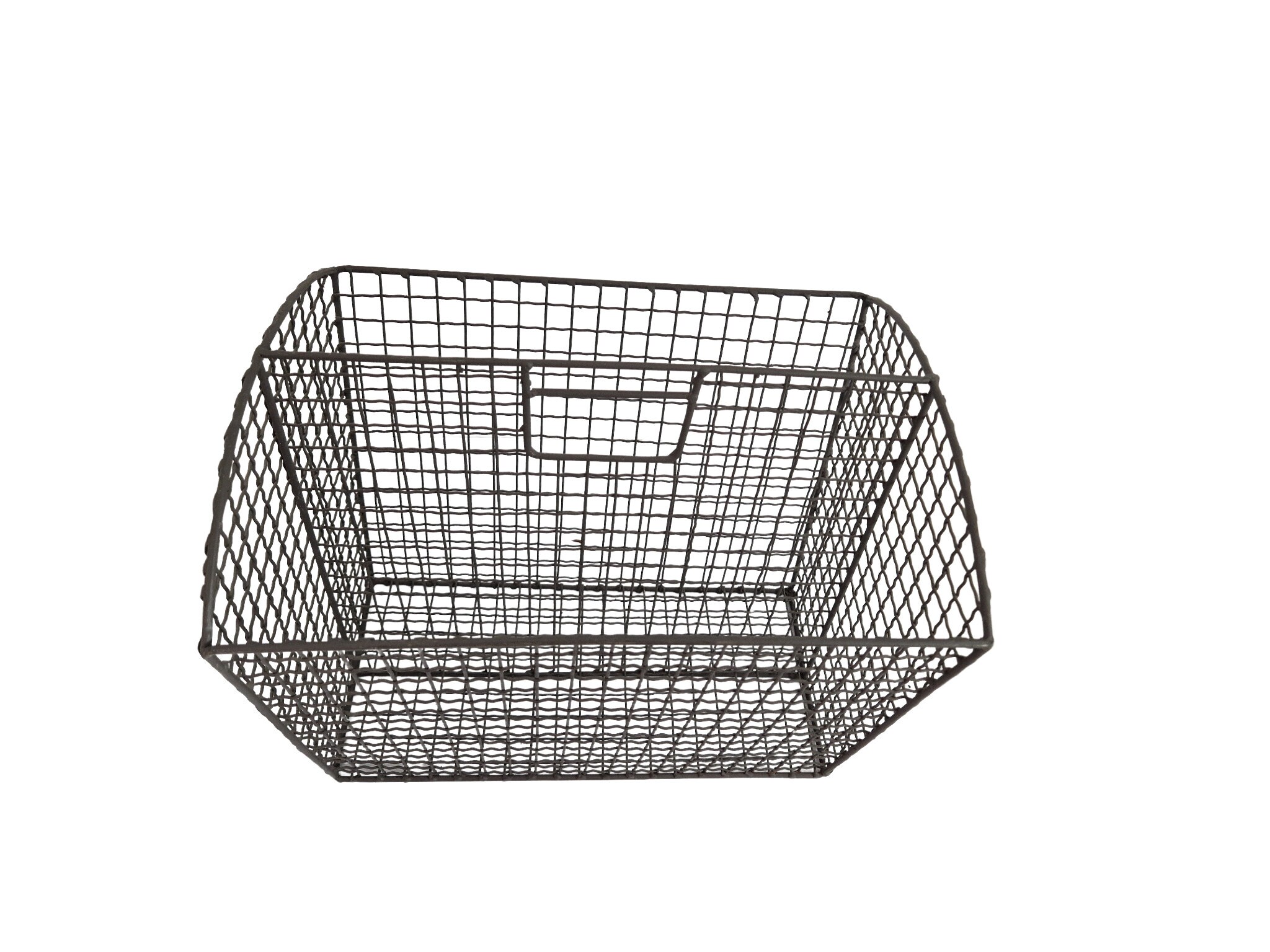 Vintage Wire Magazine Holder Rack, Newspaper Organizer, Waste Paper