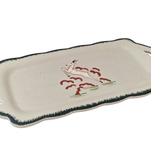 Longwy Faience Cake Platter