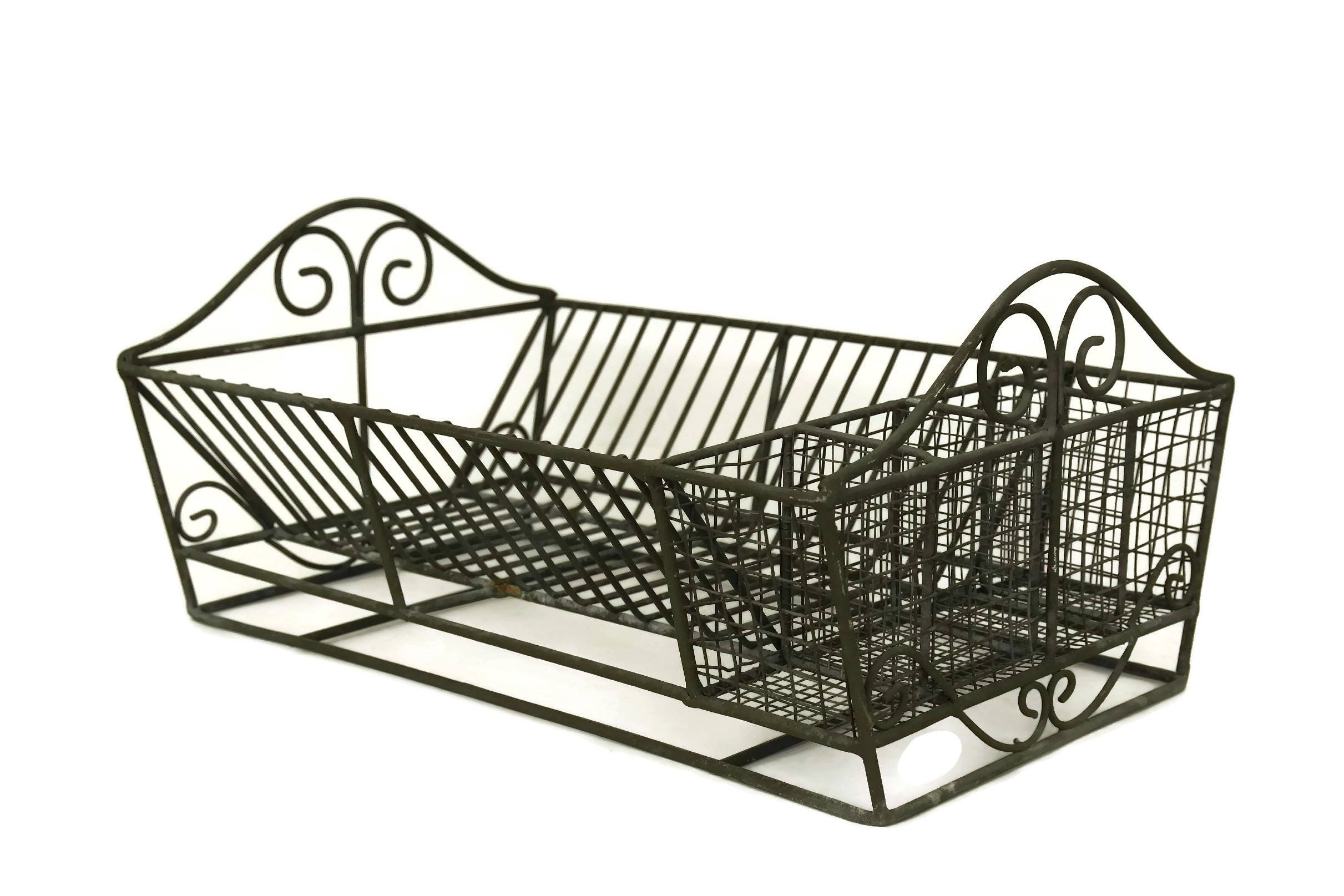 Vintage French Wire Dish Drying Rack