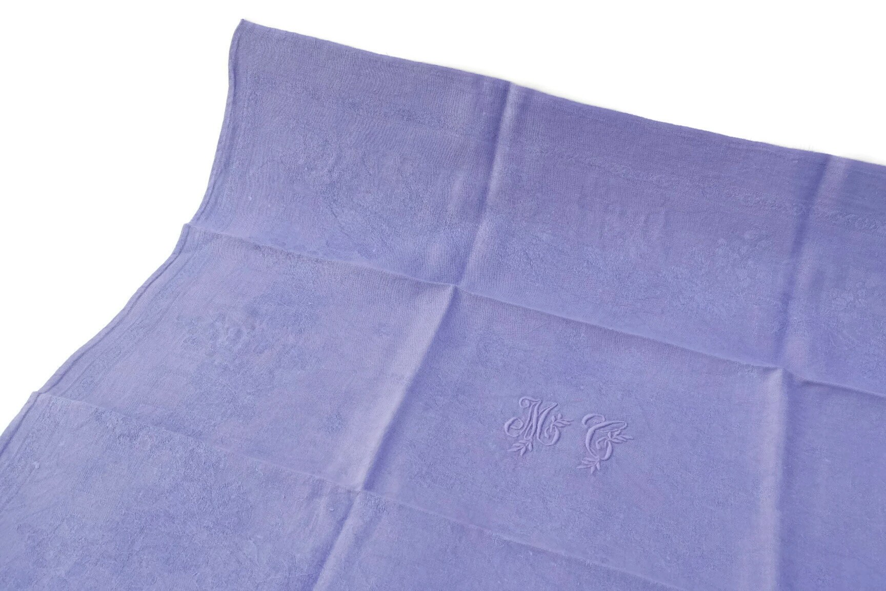 Set of 12 French Lavender Linen Napkins.