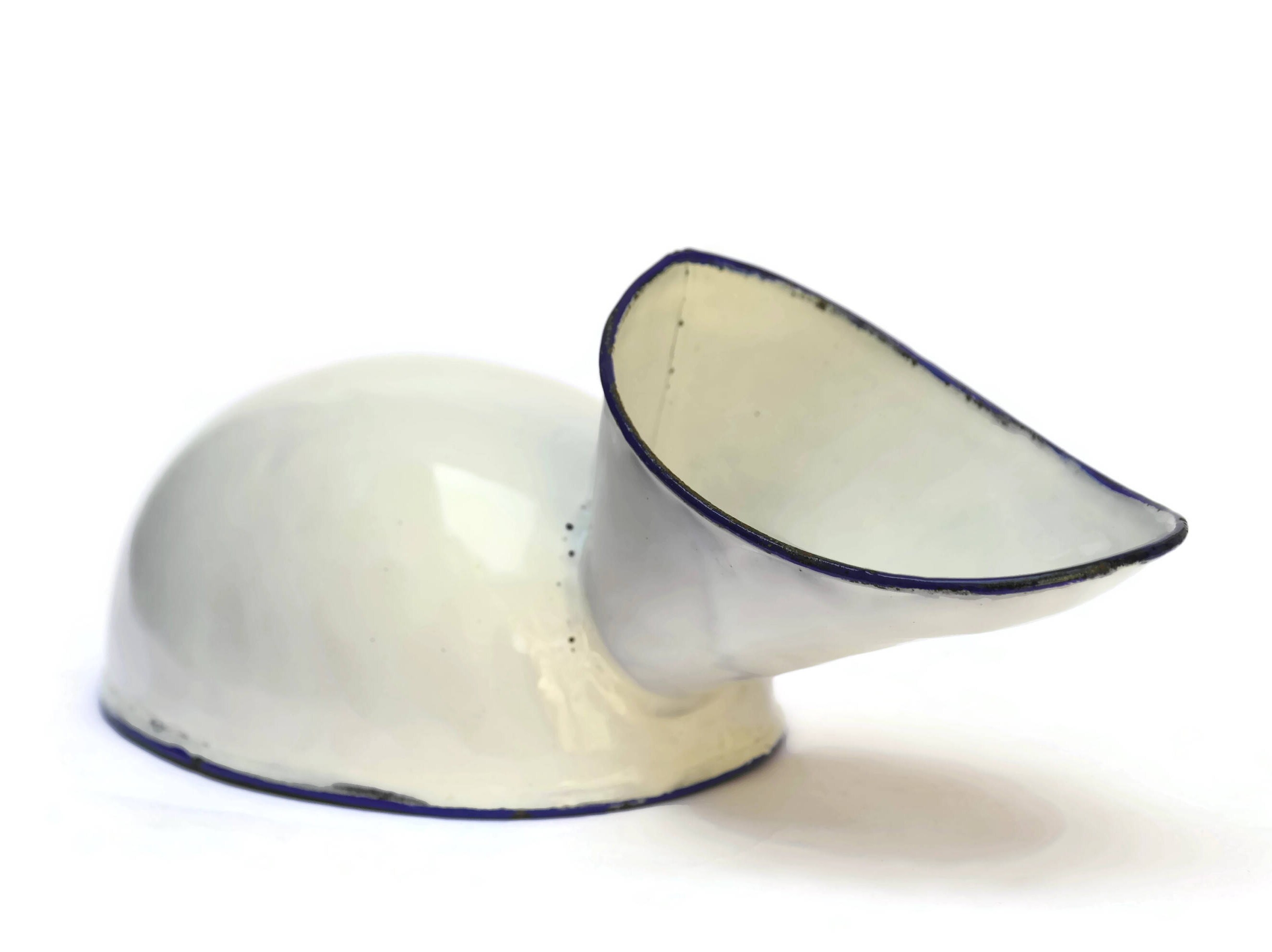 French Antique Enamel Urinal.