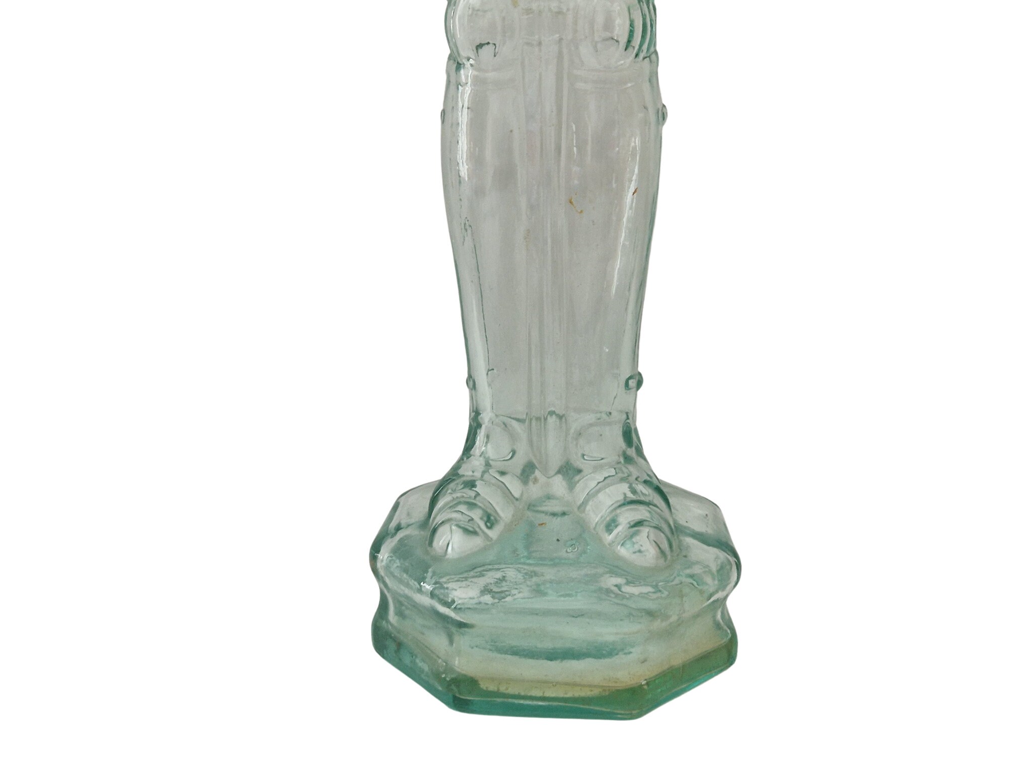 Italian Glass Medieval Knight Chianti Wine Decanter, 1970s