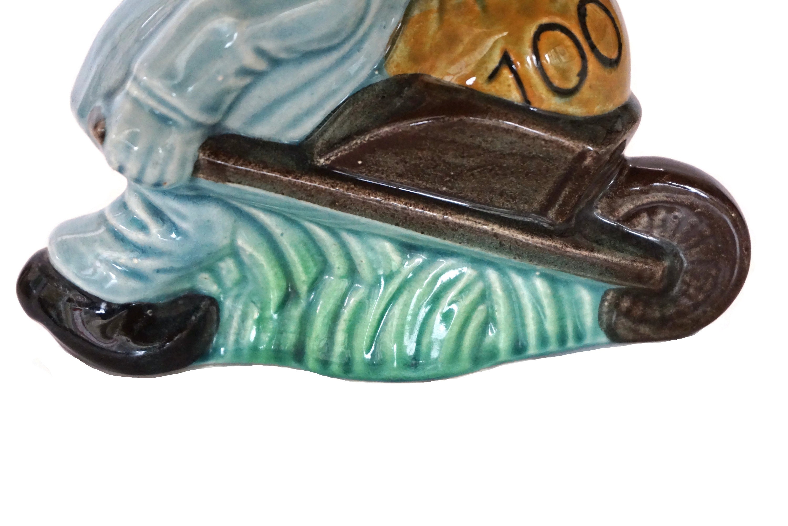 Bank Robber Figurine Money Bank French Ceramic Smash Coin Box Etsy