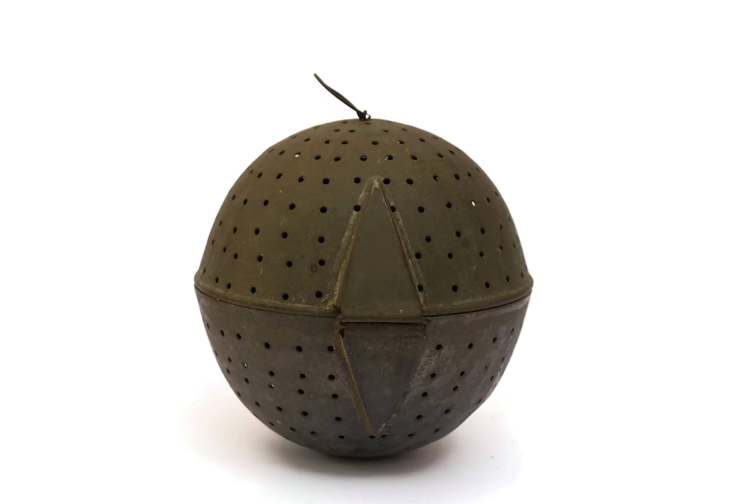 French Antique Rice Boiler Cooking Ball. Metal Tea Leaves and Herbs