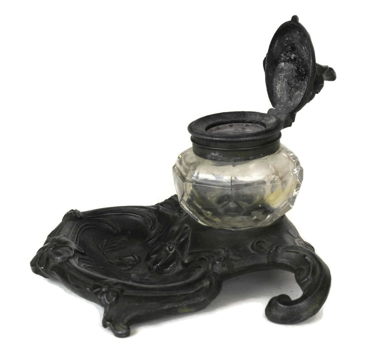 Art Nouveau Inkwell.