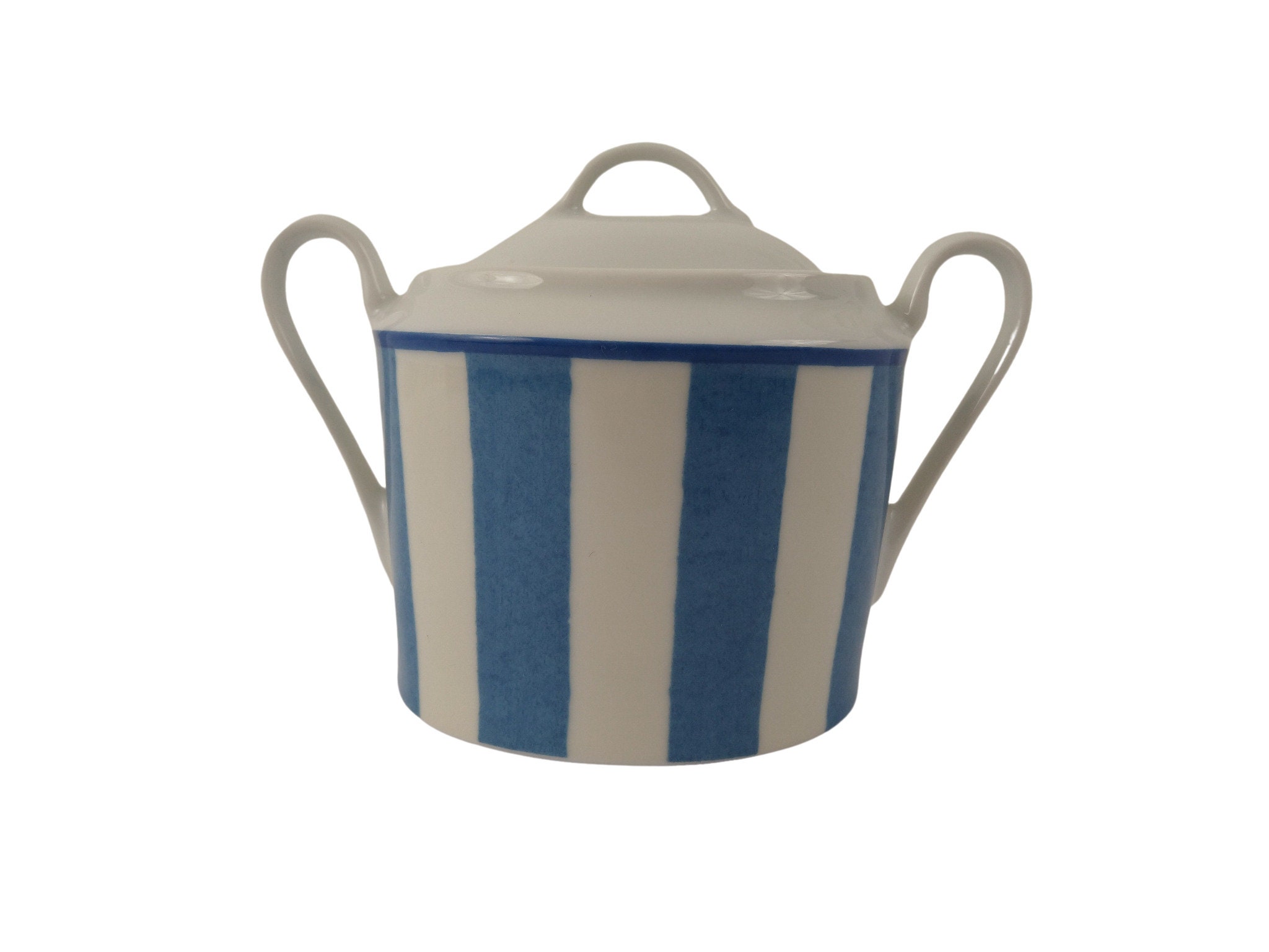 Reserved or Anna. French Porcelain Sugar Bowl and Creamer Set by Yves