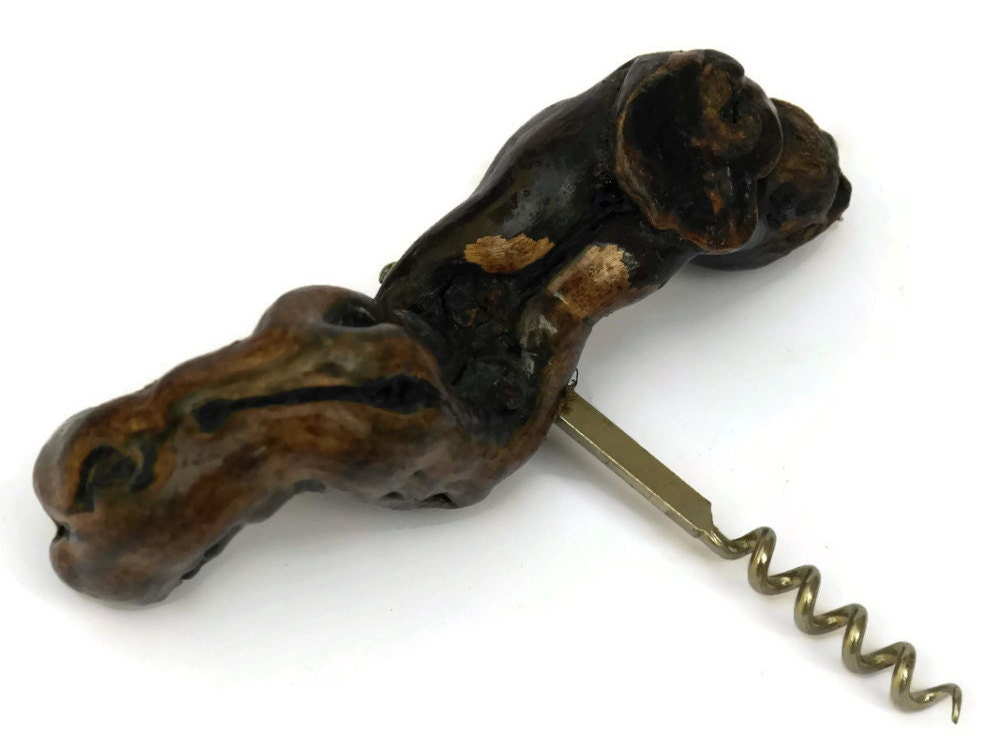 French Wine Bottle Opener. Grapevine Corkscrew.
