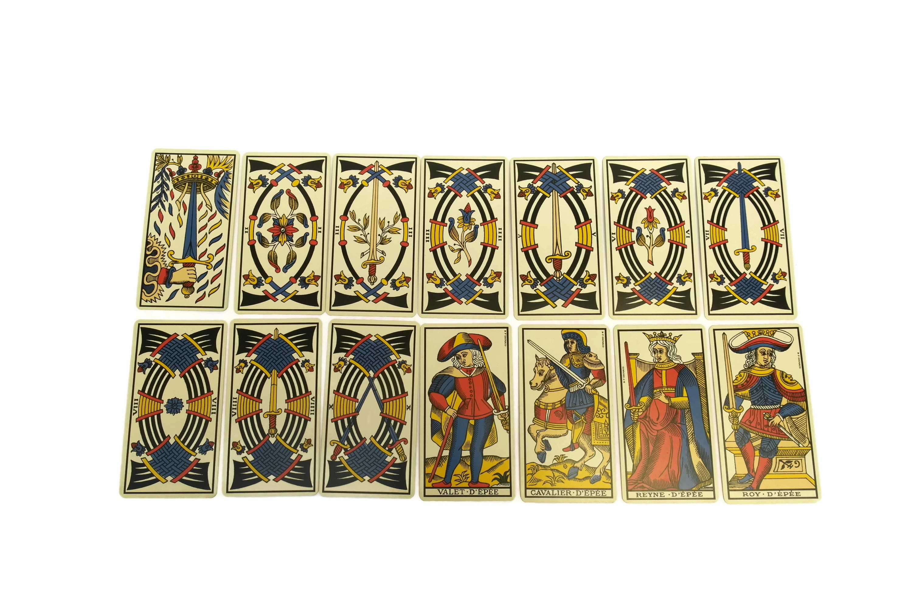 Vintage French Tarot de Marseilles Fortune Telling Cards.