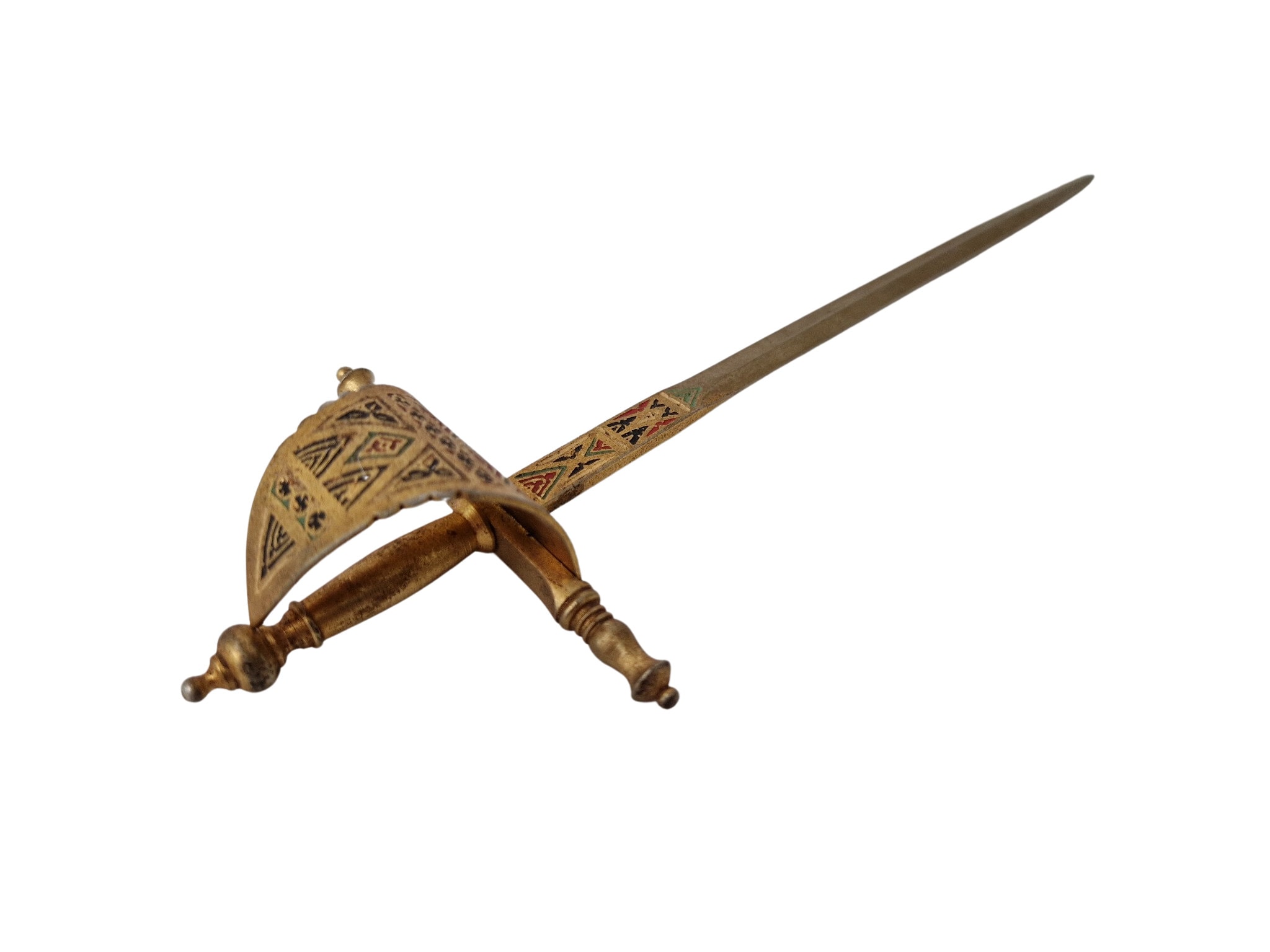 Toledo Sword Letter Opener Paper Knife, Vintage Desk Decor and Office Gifts