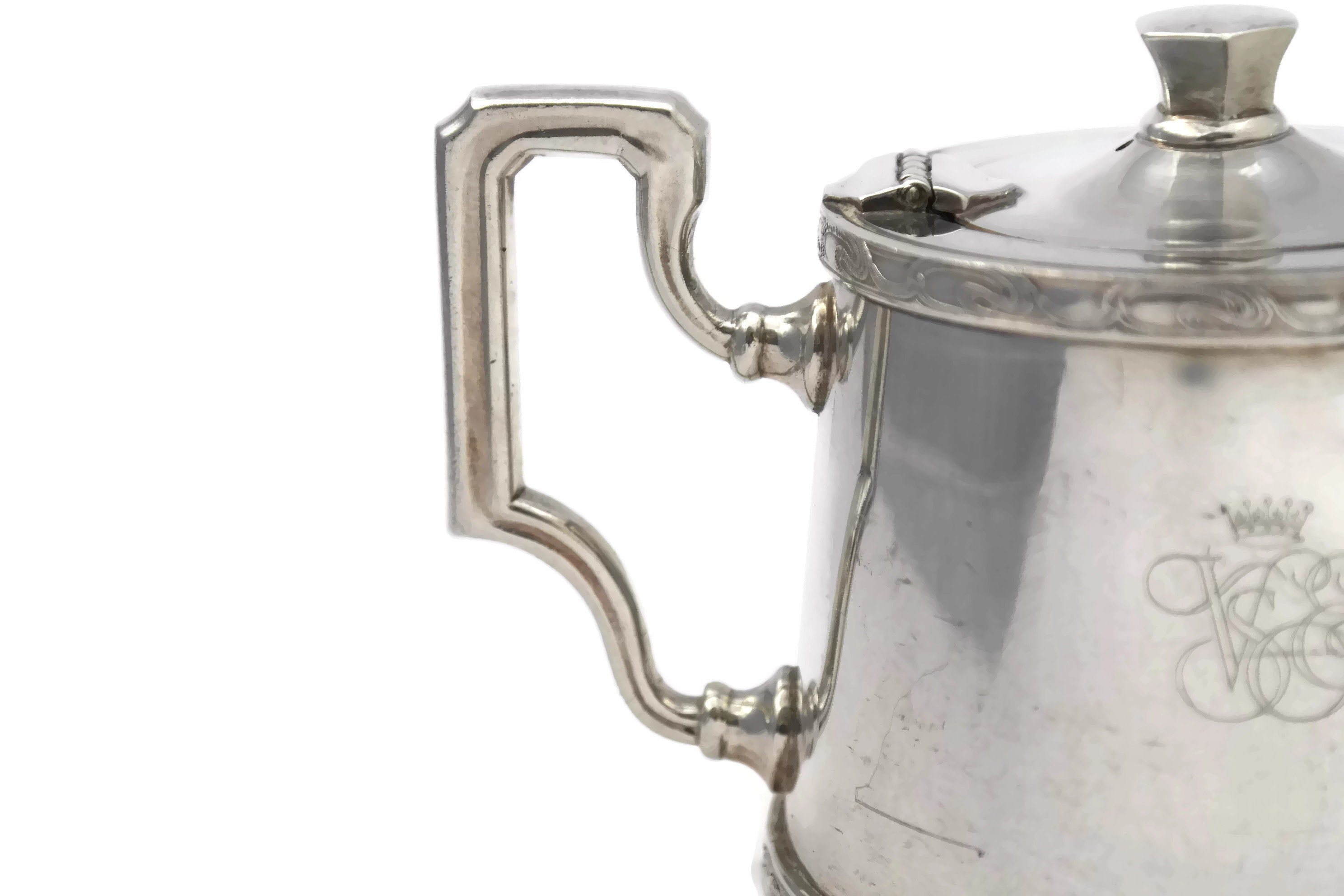 Vintage Orient Express Silver Teapot by Ercuis. French Collectible