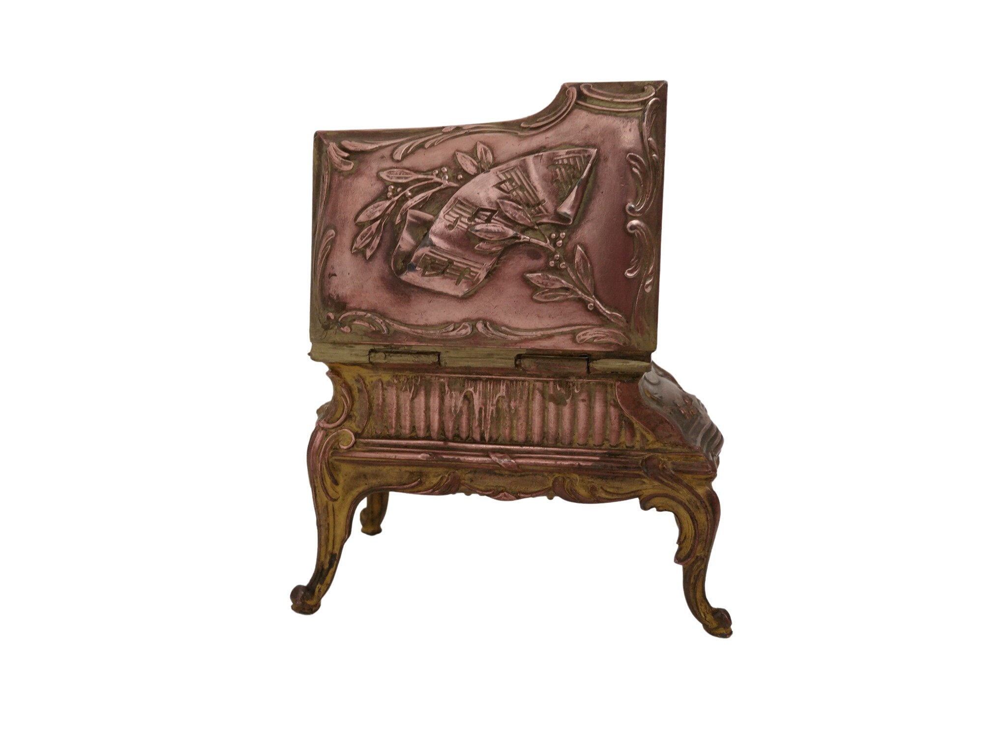 Antique French Musical Instrument Jewelry Box Miniature Etsy