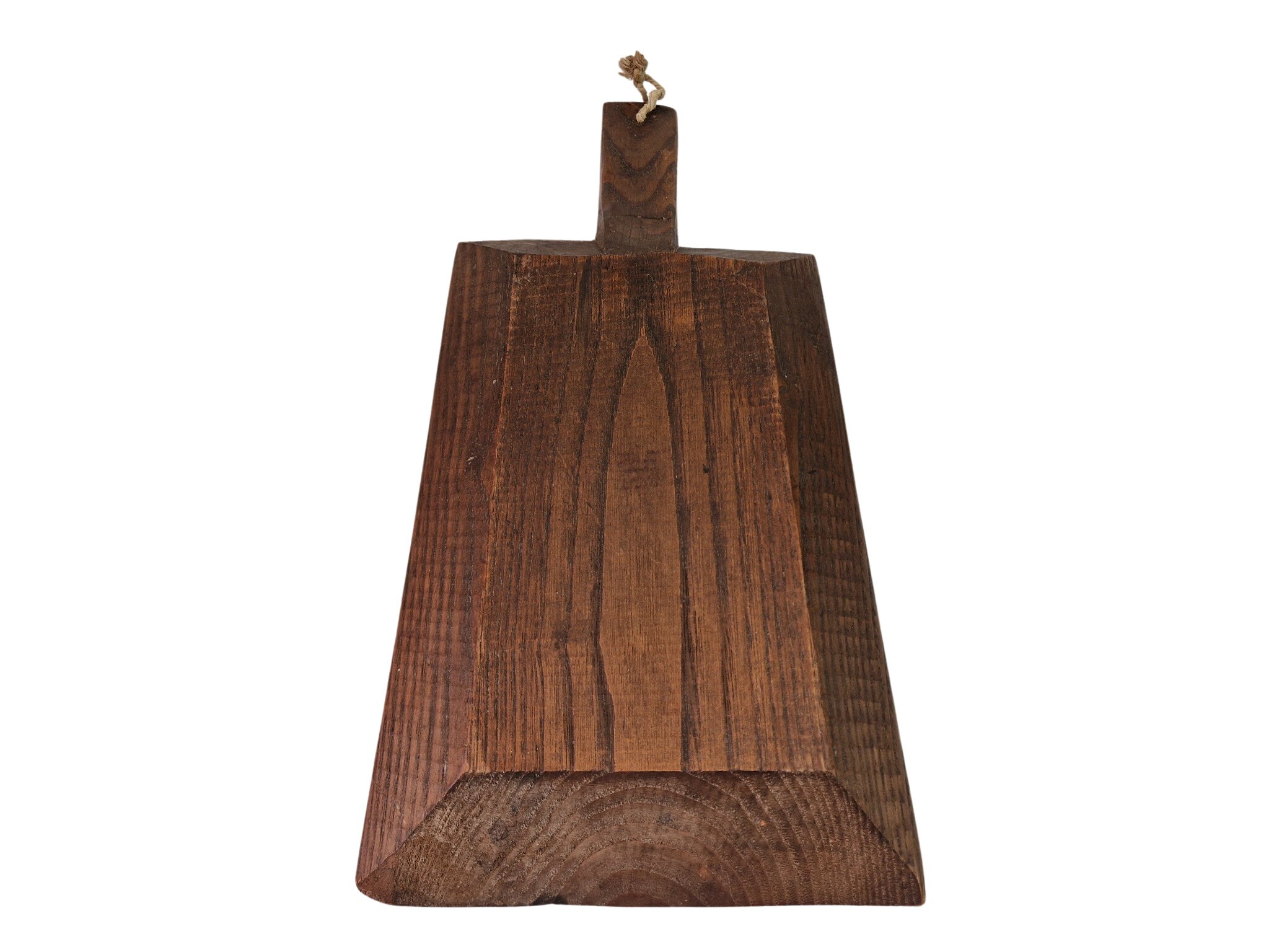 Vintage Folk Art Carved Wood Bread Board, Rustic European Kitchen and