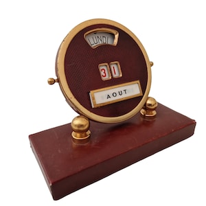 Art Deco Perpetual Desk Calendar