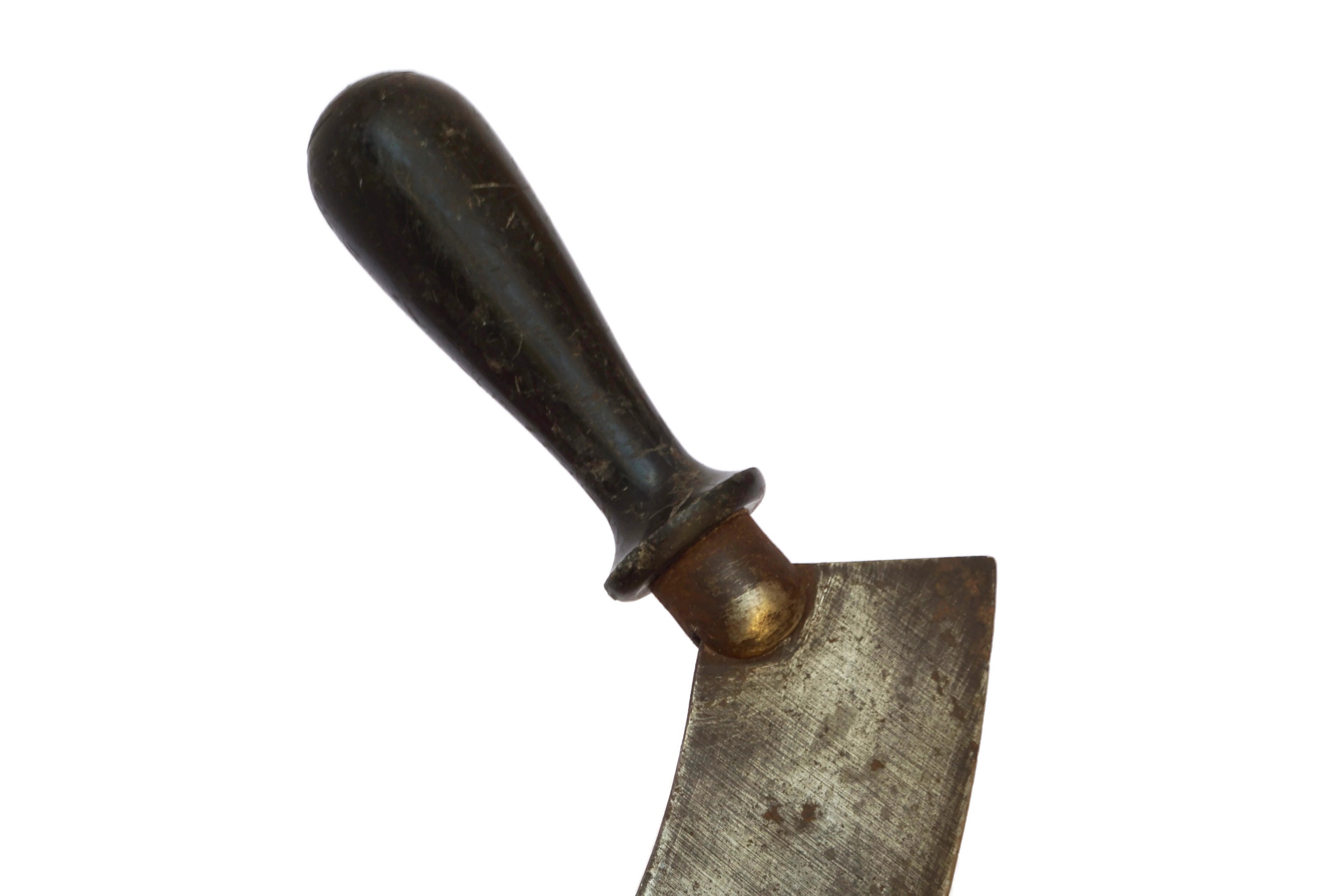 French Herb Chopper, Mezzaluna Round Knife