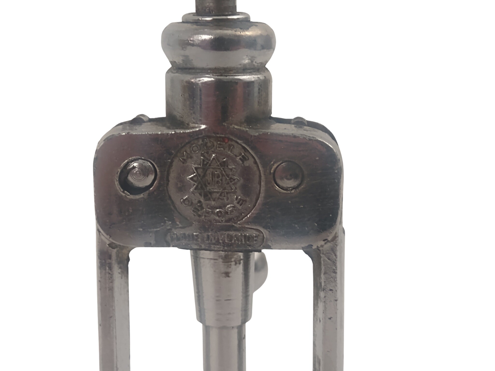 Antique French Rack and Pinion Corkscrew, King Screw by JB, Collectible