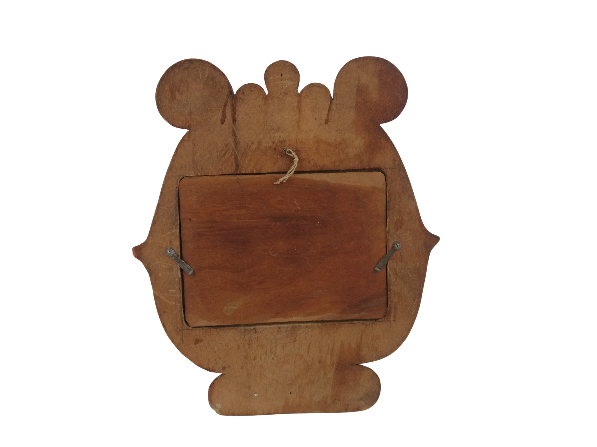 Art Deco Wooden Lyre Harp Photo Frame, Antique French Musical