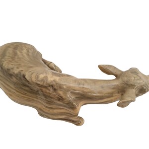 French Vintage Pottery Deer Statuette