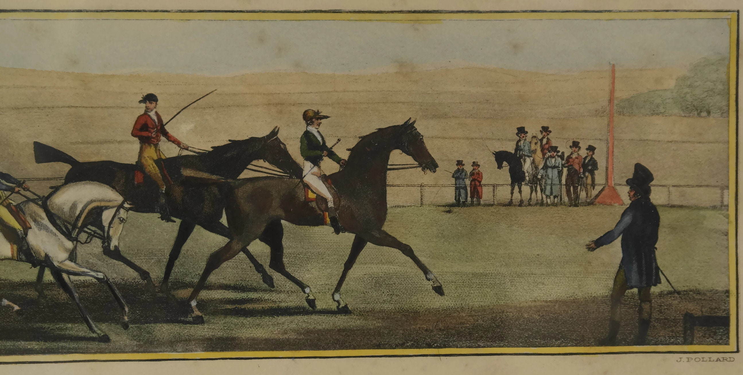 Horse Racing Art Print by James Pollard. STARTING Antique Equestrian