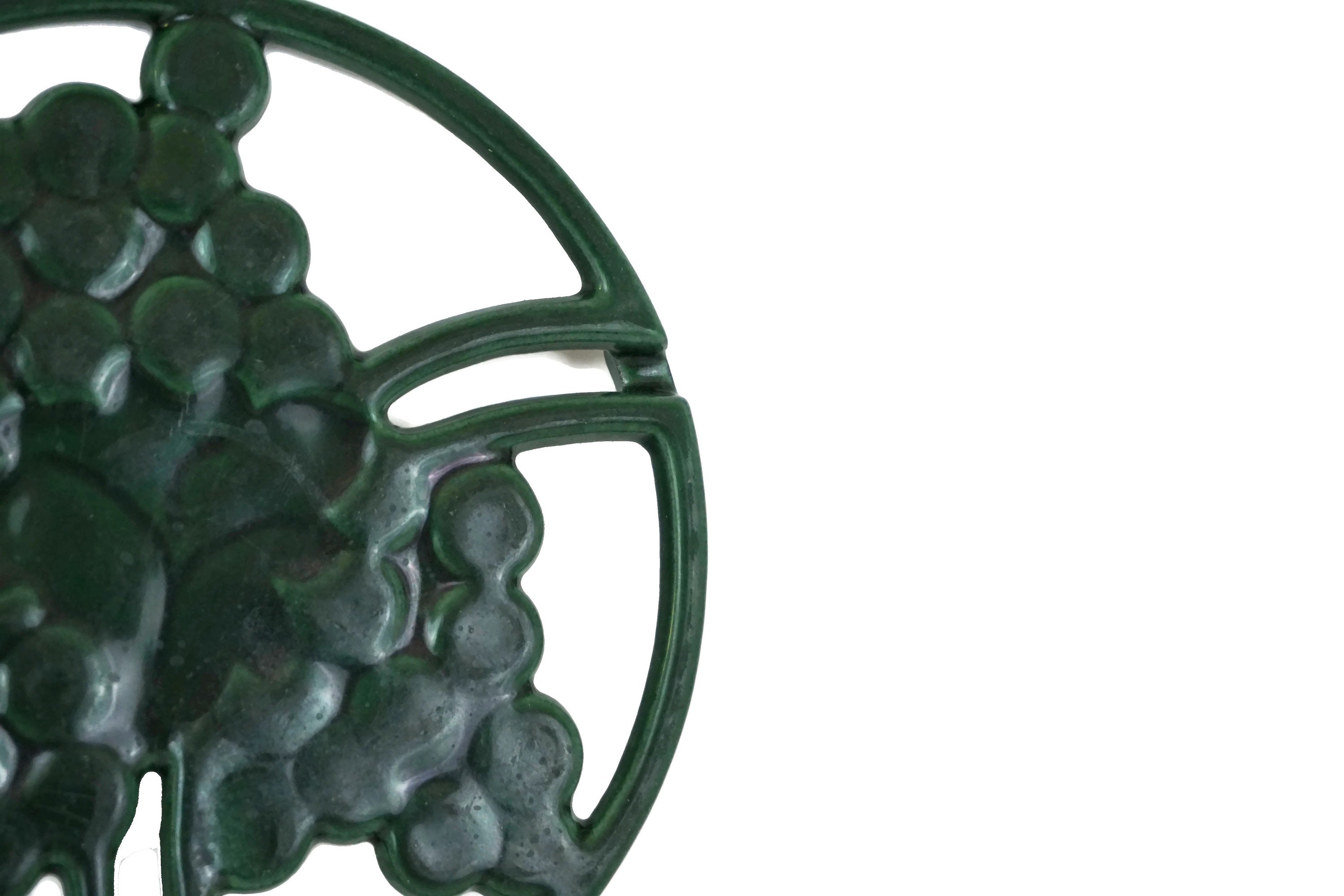 Grapes And Leaves Wrought Iron Trivet Pot Rest Grapes And Leaves Wrought Iron Trivet Pot Rest