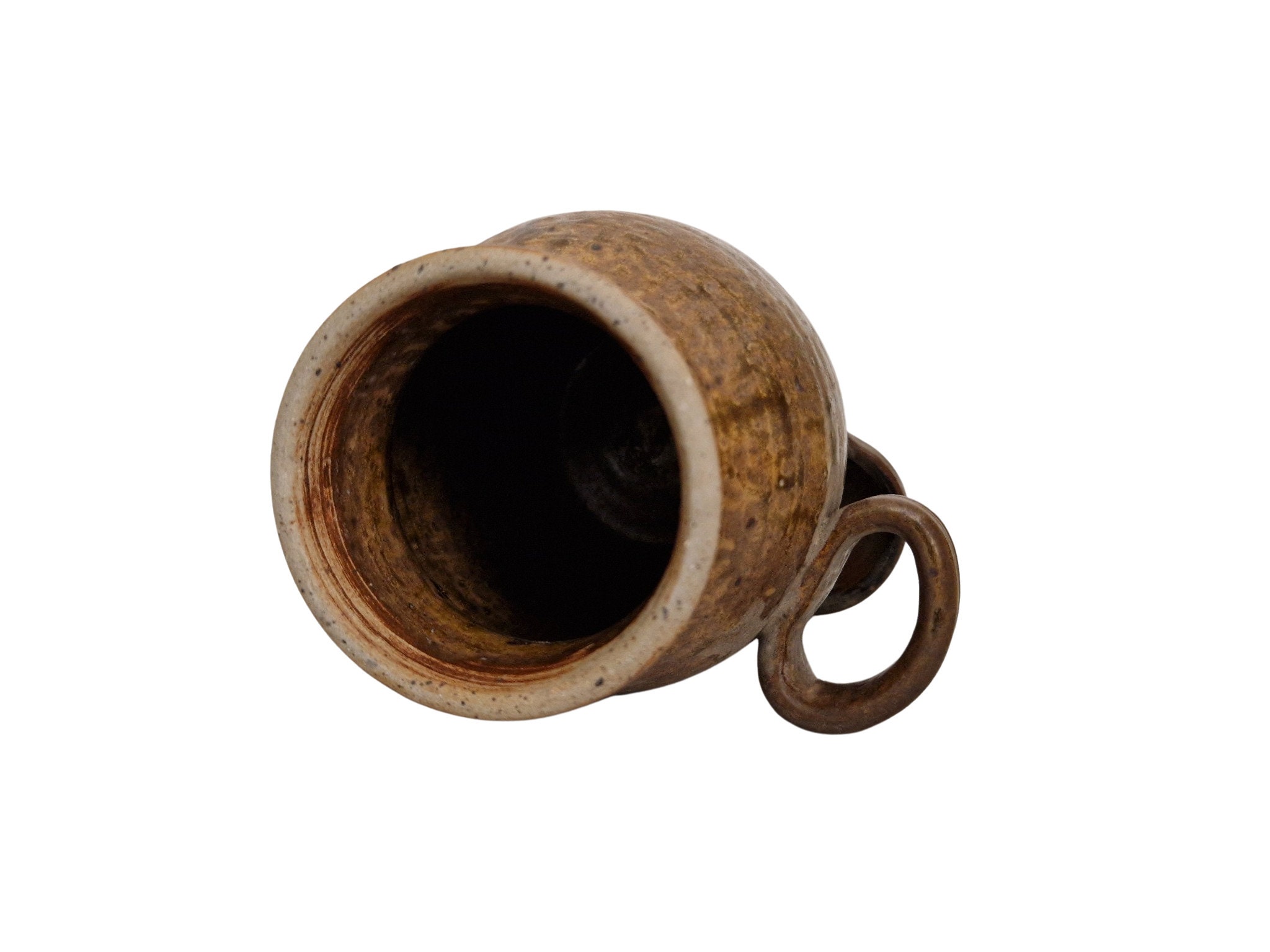 French Stoneware Olive Jar, Country Cottage Kitchen Storage Canister