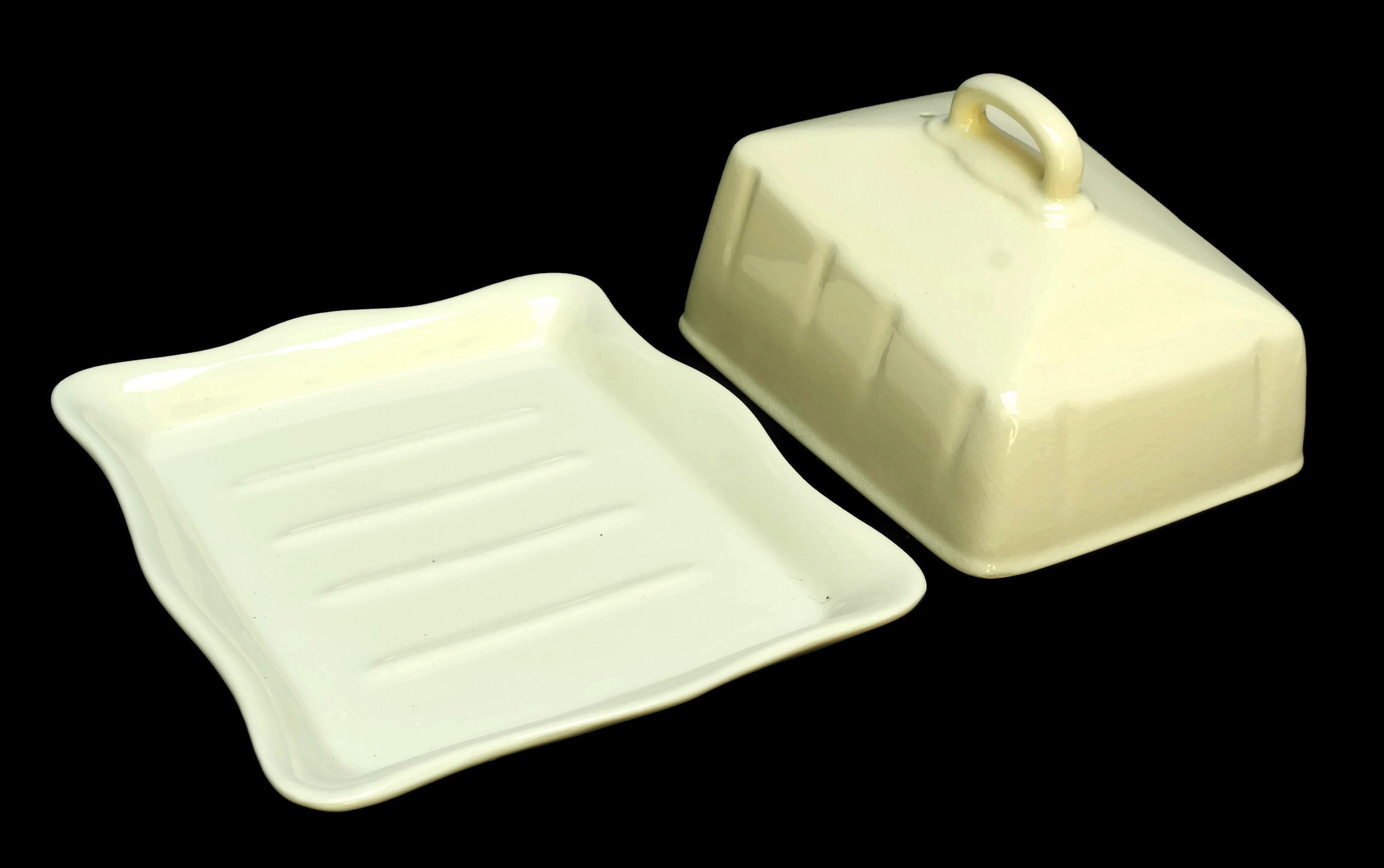 English Ironstone Butter Dish.