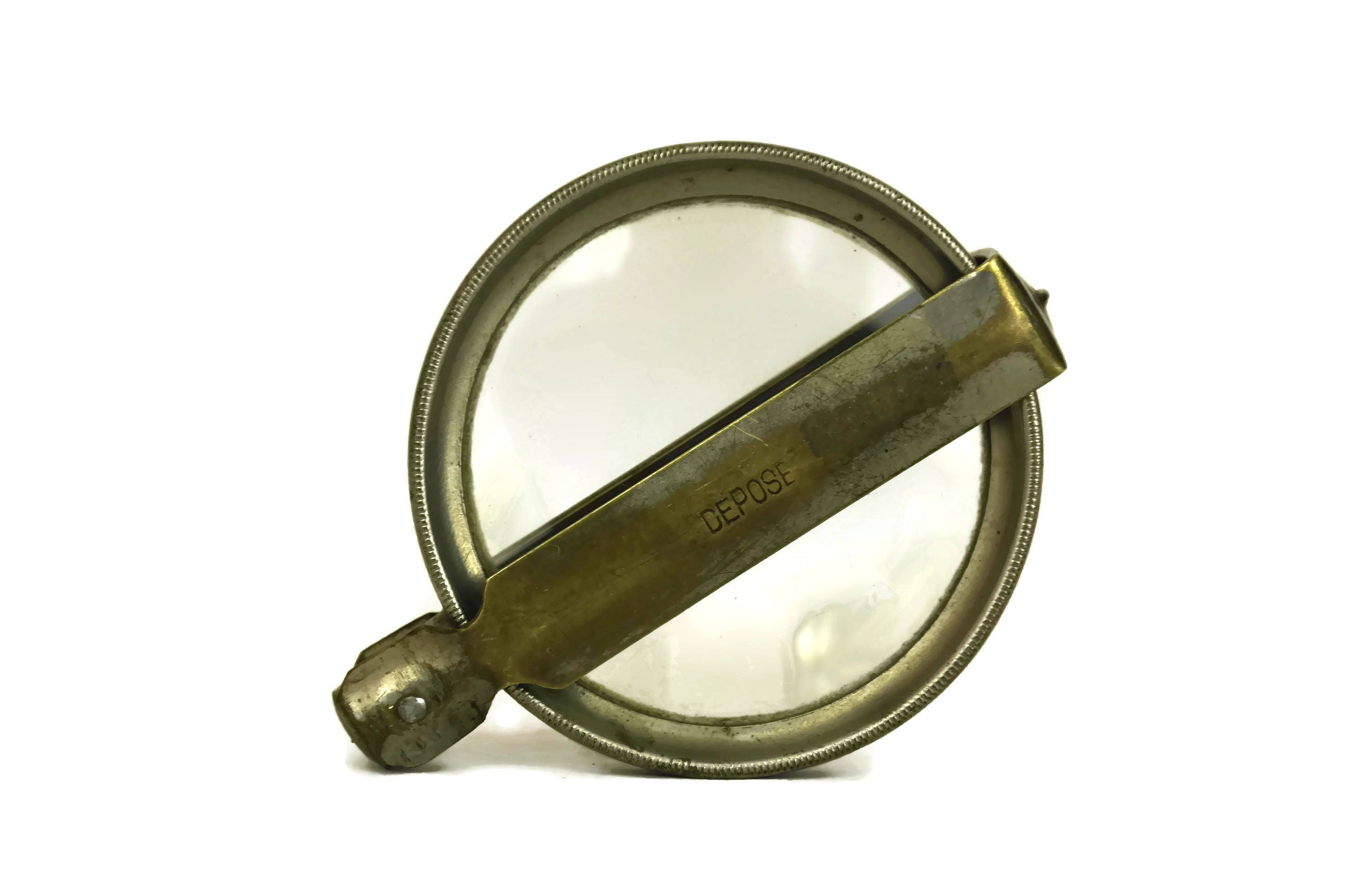 Large 4 Antique French Folding Magnifying Glass in Fine Horn Frame or –  Antiques & Uncommon Treasure