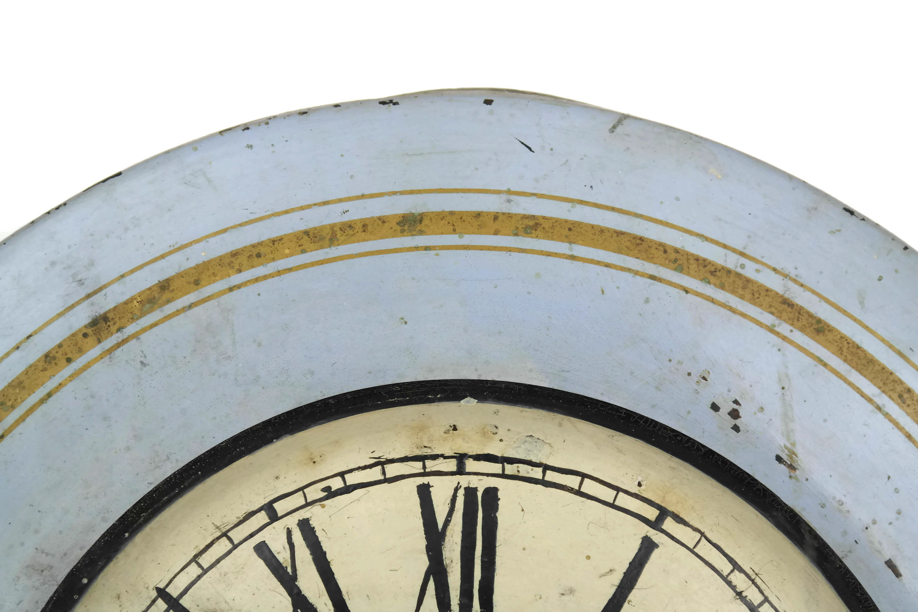 Shabby French Blue Kitchen Wall Clock.