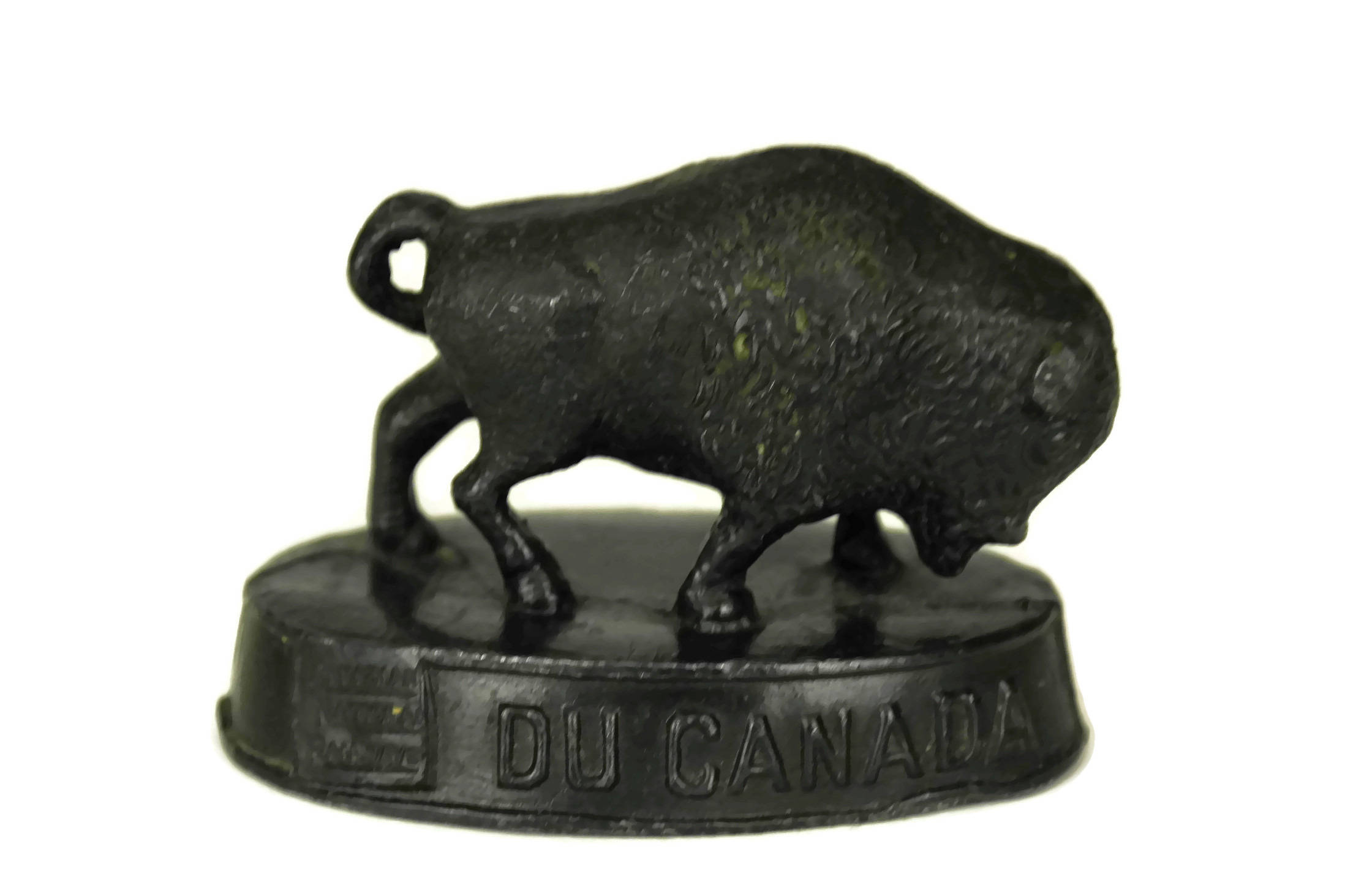 Bison Figurine Statuette. Animal Paperweight. Canadian National