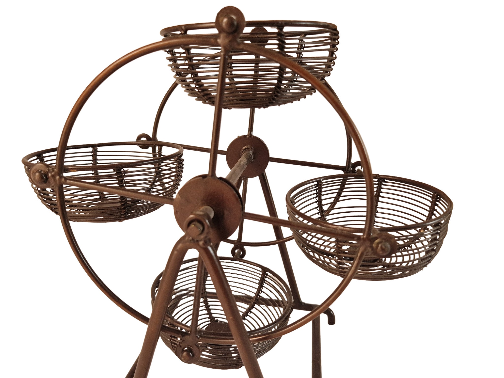 French Ferris Wheel Snack Server, Carousel Garlic and Onion Holder