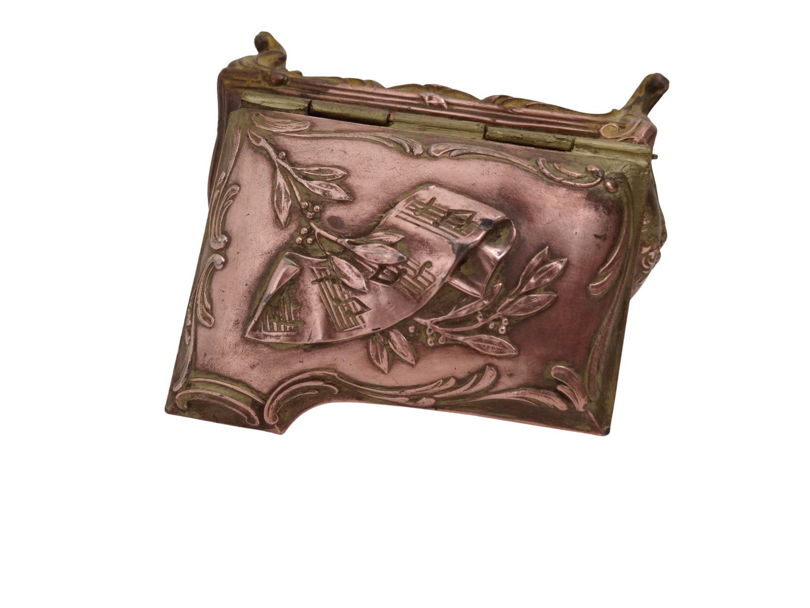 Antique French Musical Instrument Jewelry Box Miniature Etsy