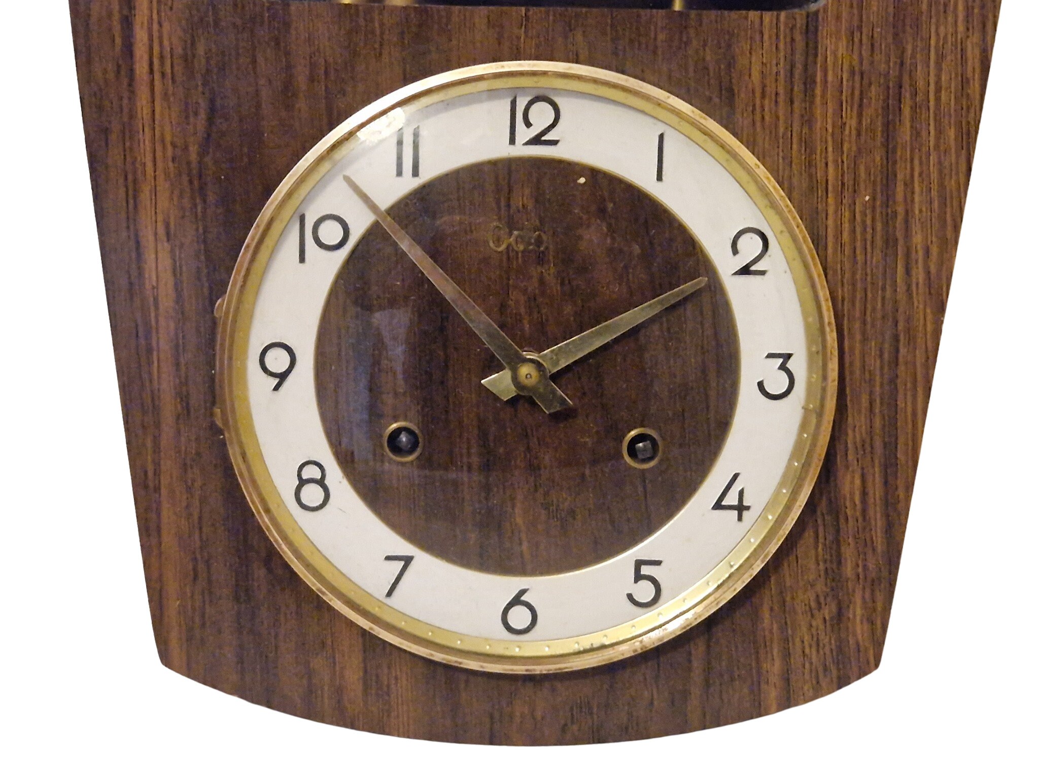 French Odo Wall Clock with Jacquemart Bellstriker , Art Deco Wall Hanging