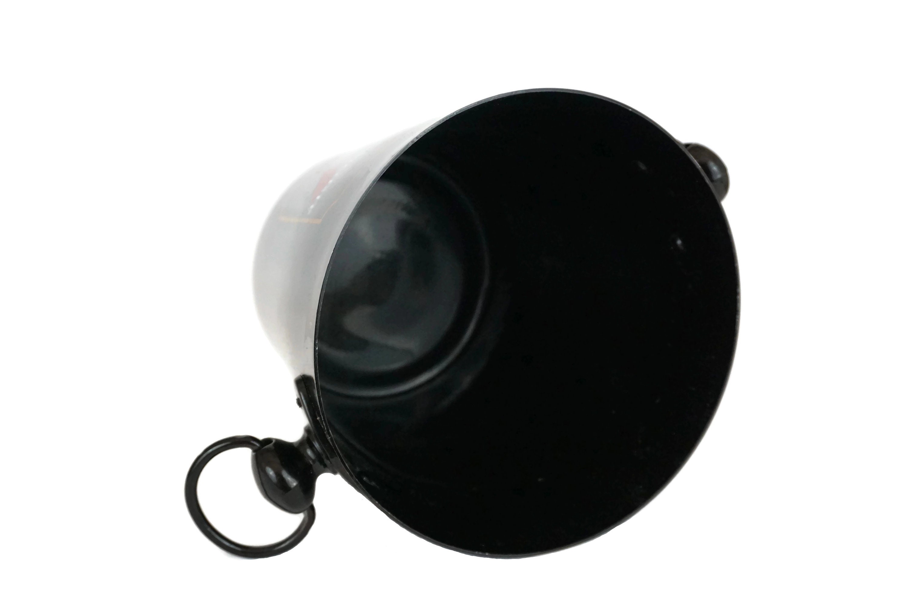 Vintage French Bollinger Champagne Bucket, Black Enamel Ice Cooler