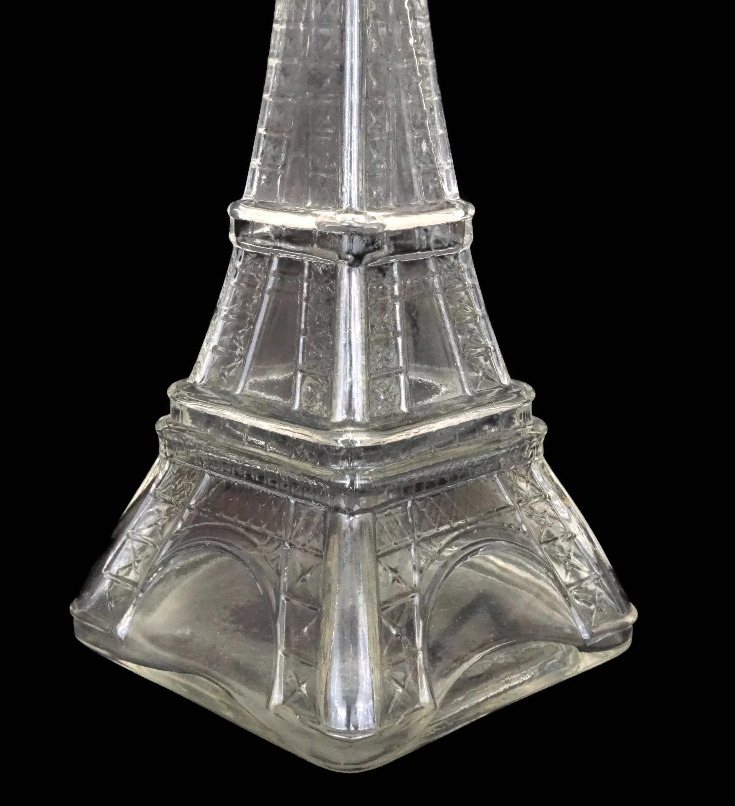 Vintage Eiffel Tower Glass Bottle I Love Paris Souvenir and Etsy