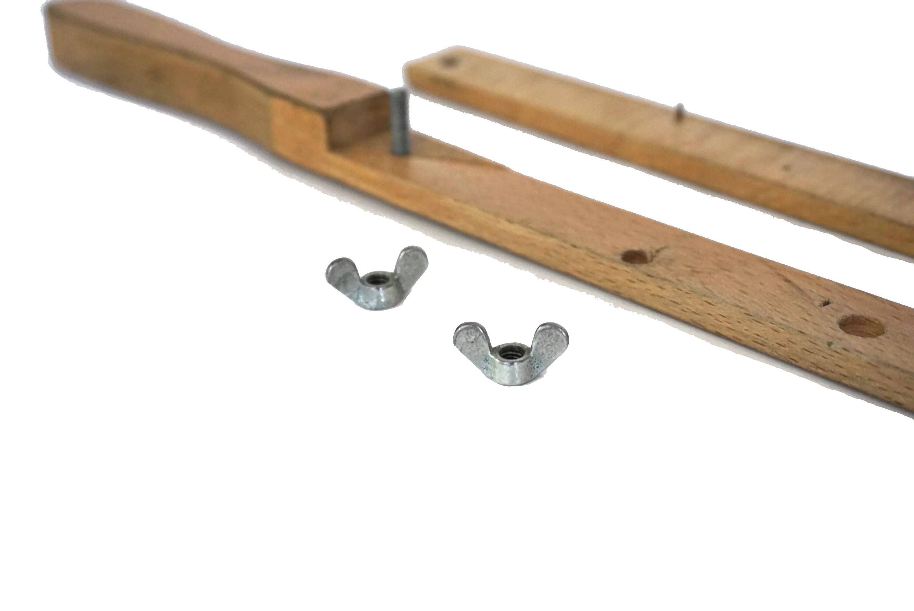 Wooden Newspaper Holder Rod, Vintage French Paper and Magazine Stick