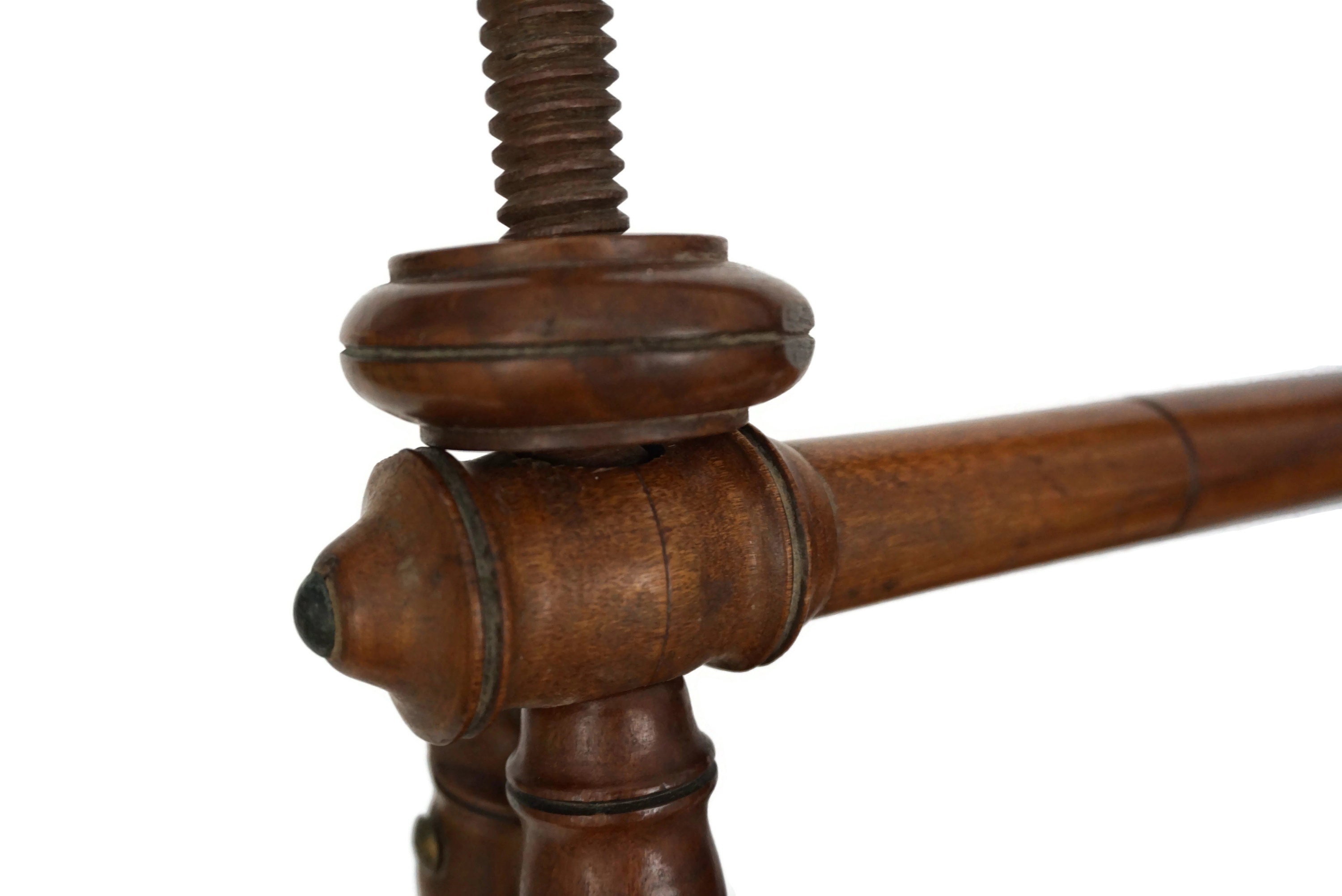 Antique Tapestry Frame Stand, Table Top French Embroidery Work and