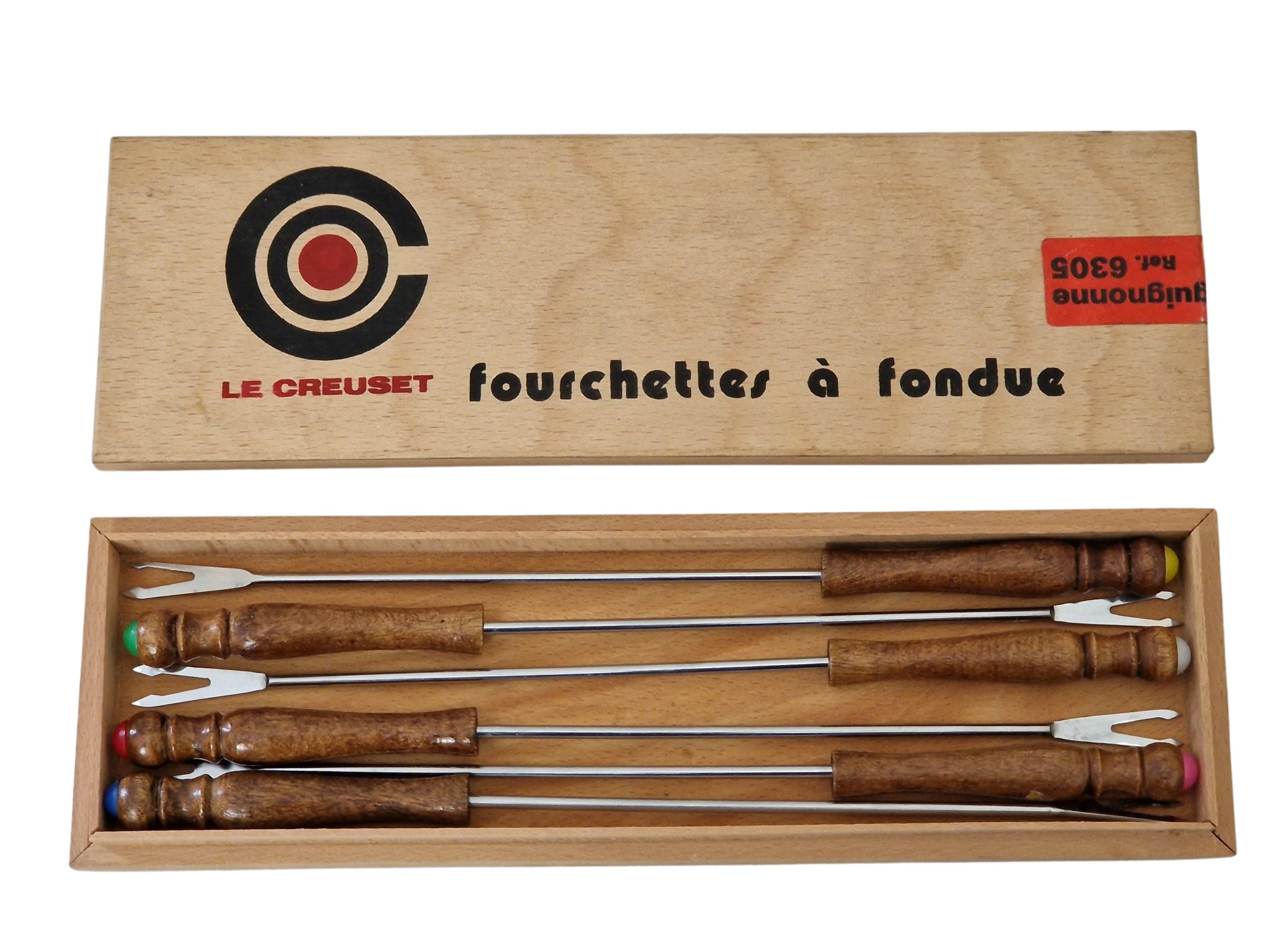 1970s Le Creuset Fondue Forks, Set of 6