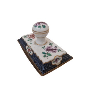 19th Century Porcelain Ink Blotter