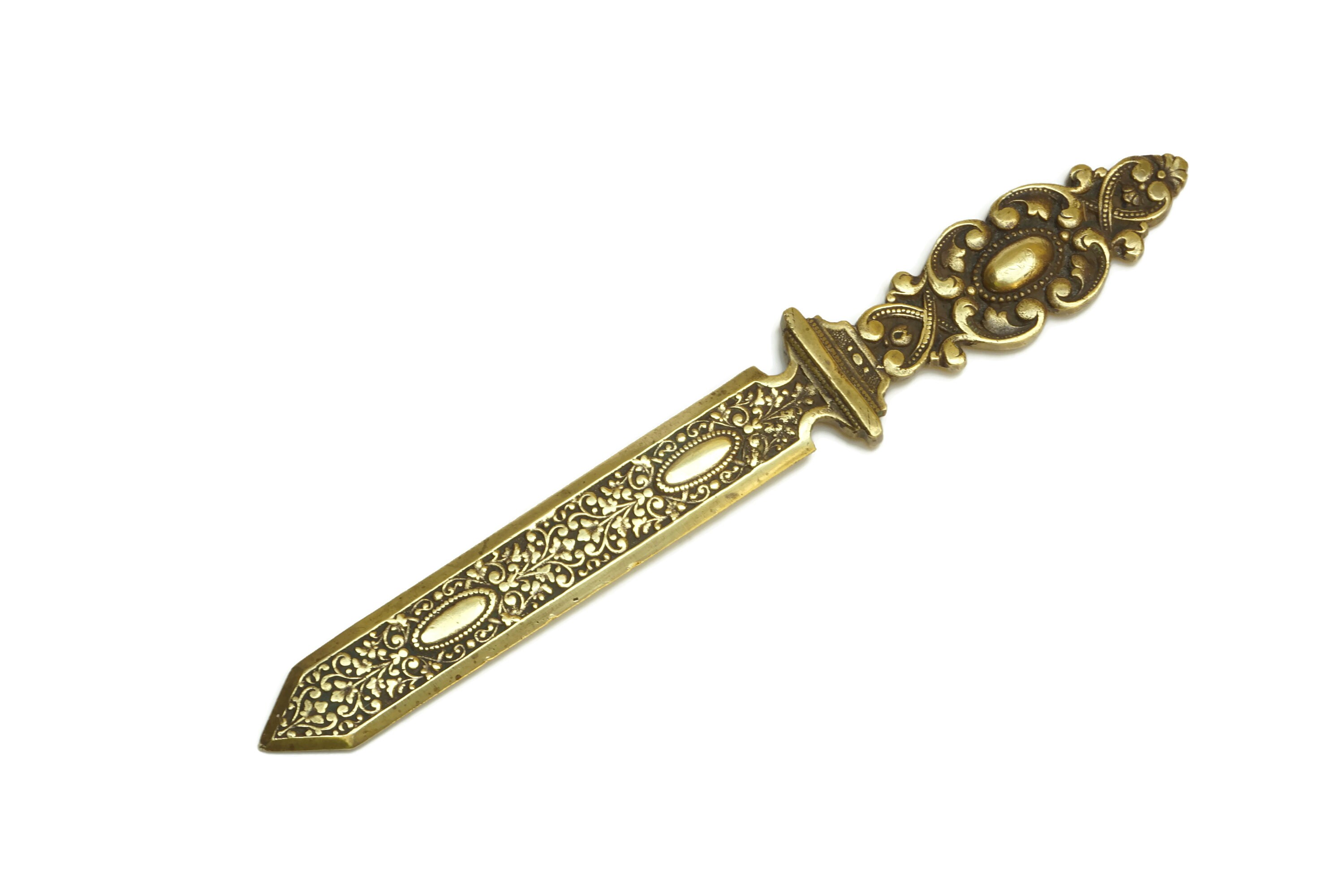 Antique Brass Letter Opener Knife