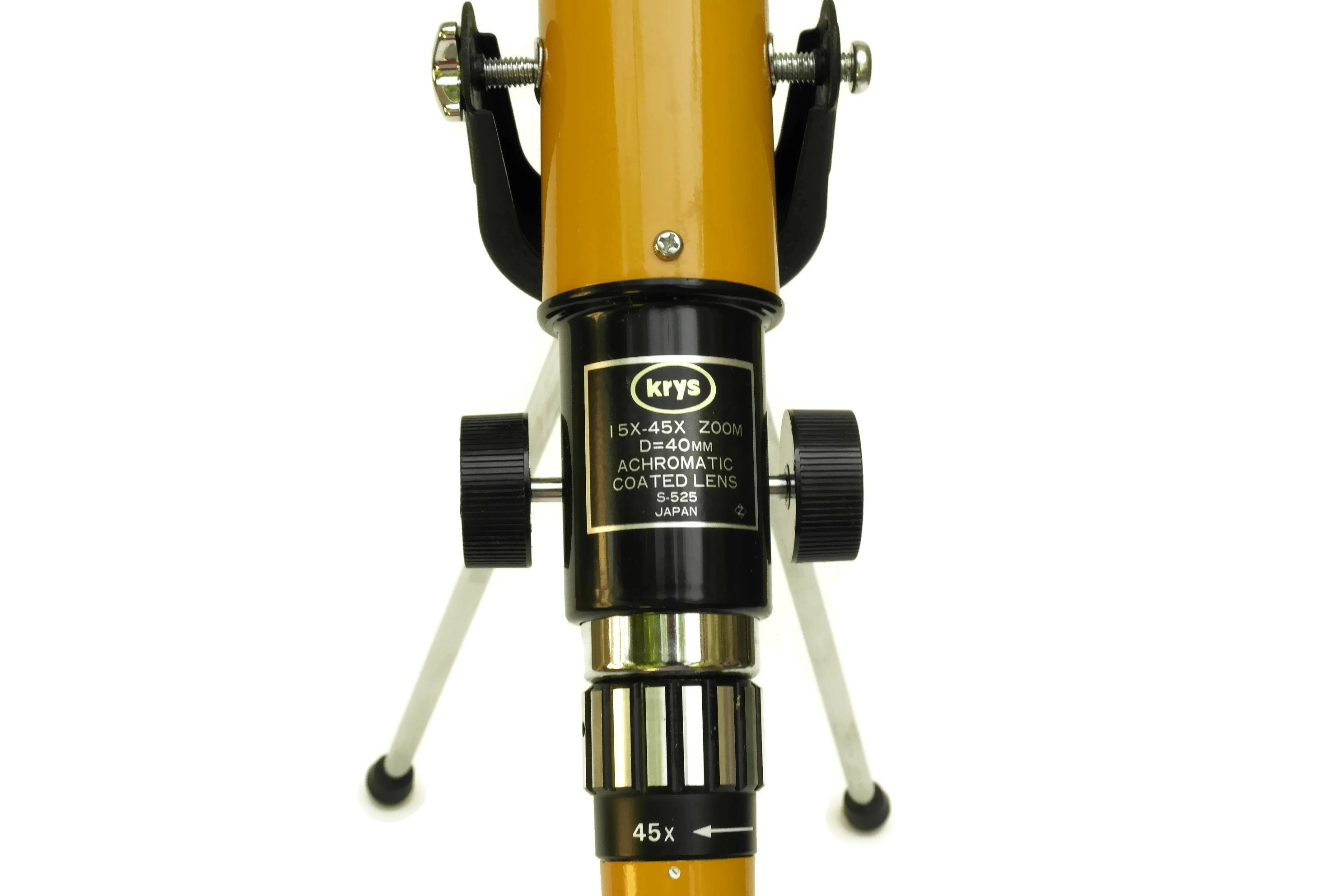 Krys Vintage Telescope Made in Japan. 1970s Orange Astronomical