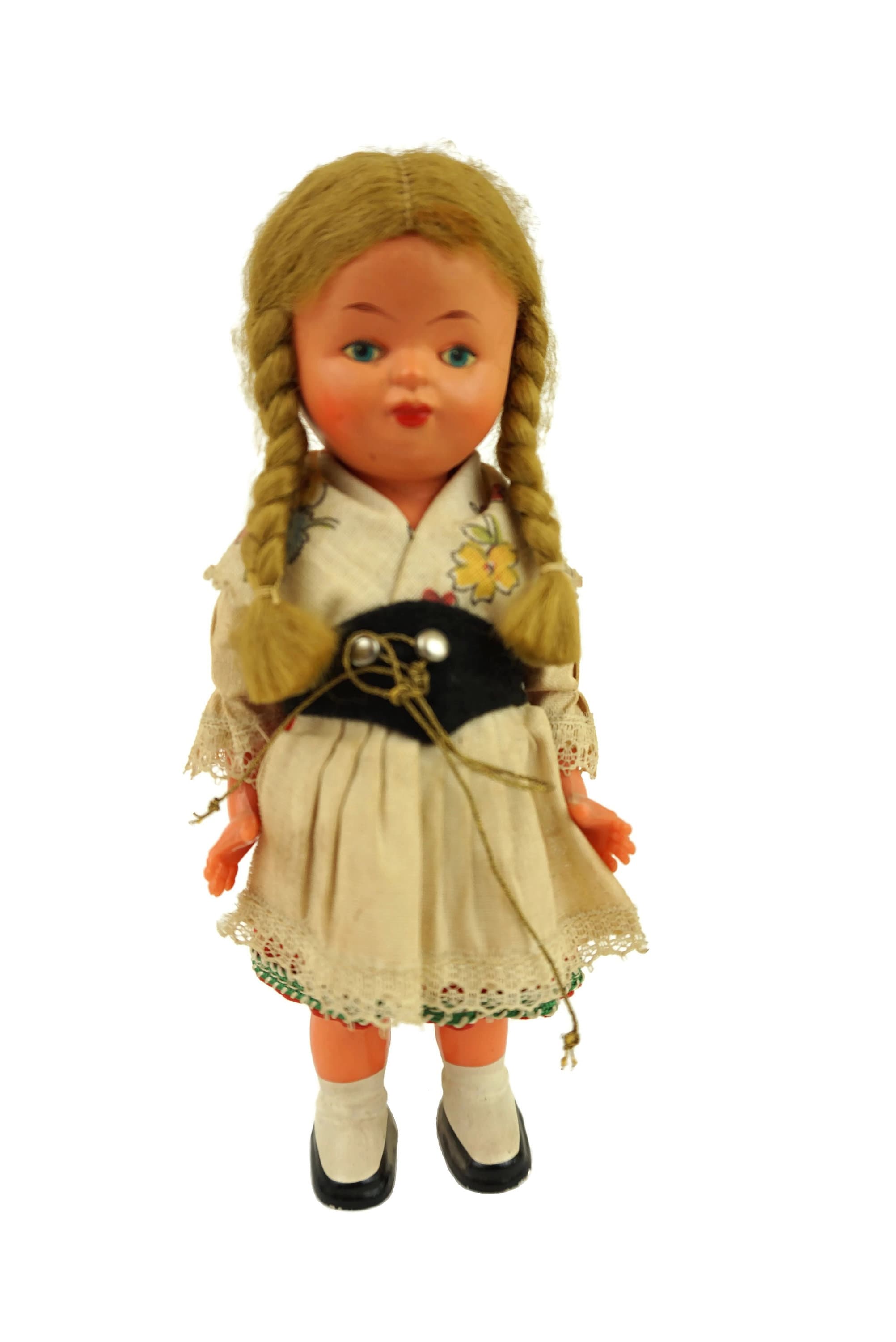 Vintage Bavarian Windup Dancing Dolls, West Germany Folk Mechanical