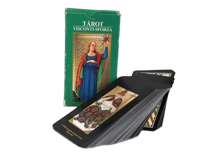 Visconti Sforza Tarot Card Deck, Vintage Fortune Telling and Divination Gifts