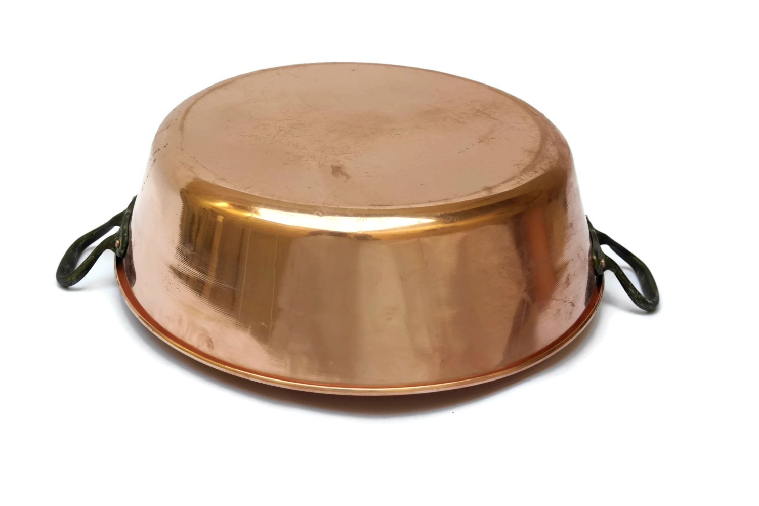 French Copper Preserve Pan. Copper Jam Pot. French Copper Cookware.