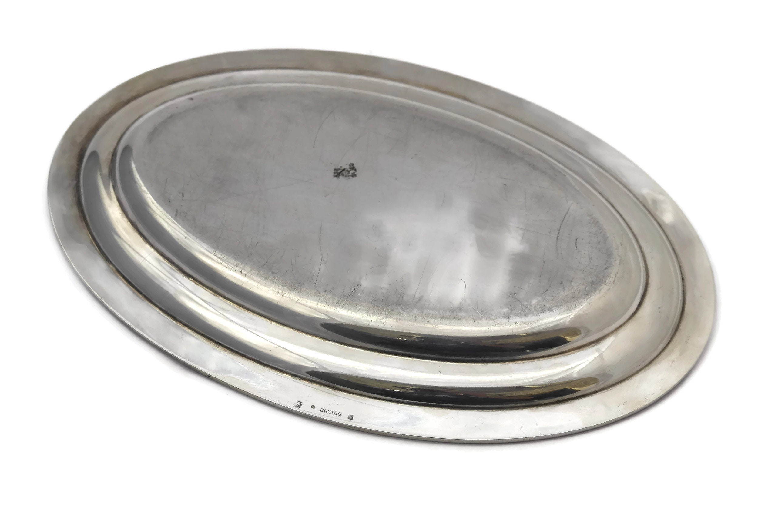 Orient Express Silver Tray Platter by Ercuis, Vintage French