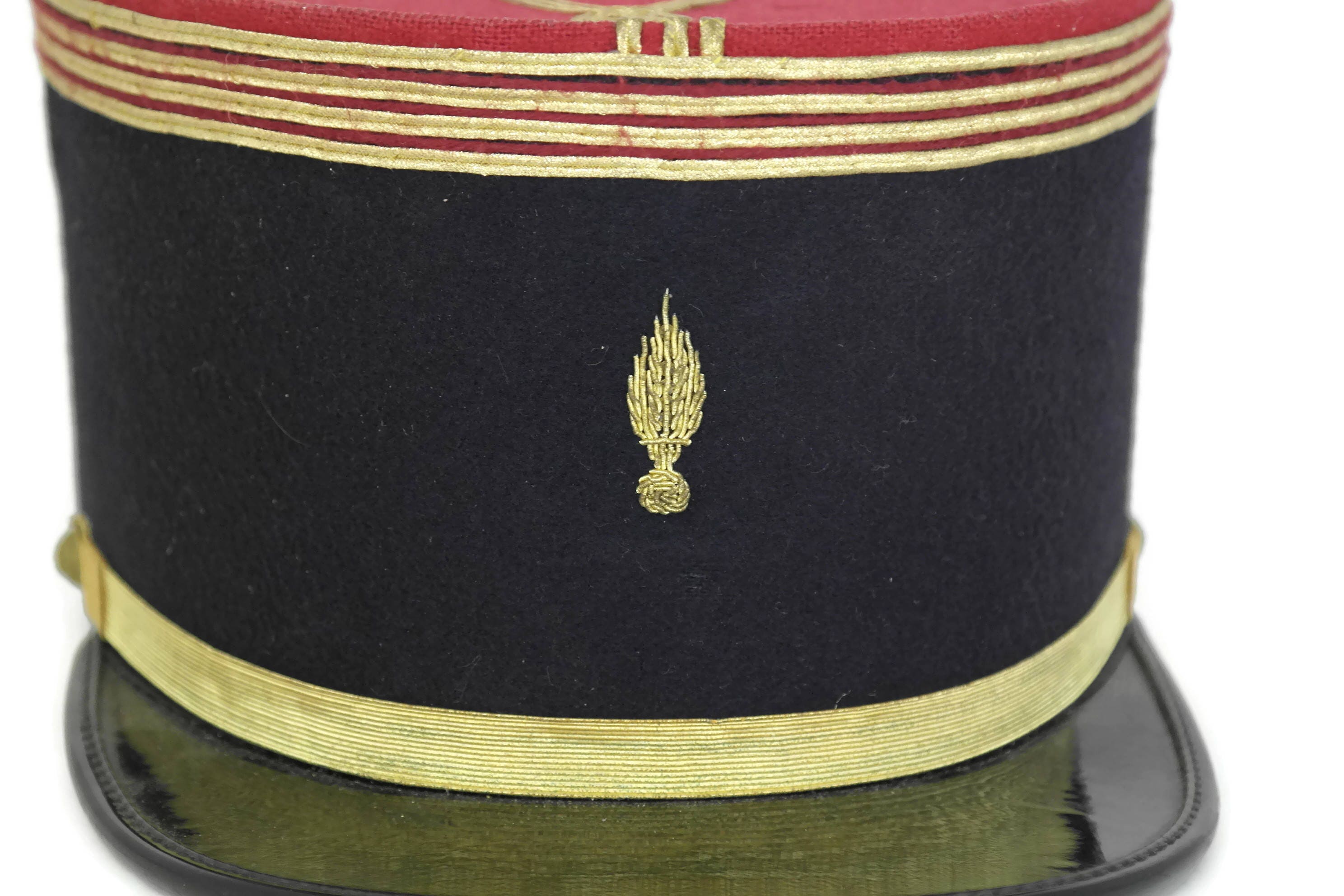 Vintage French Gendarme Hat. Army Uniform Cap Officers Hat. French Navy