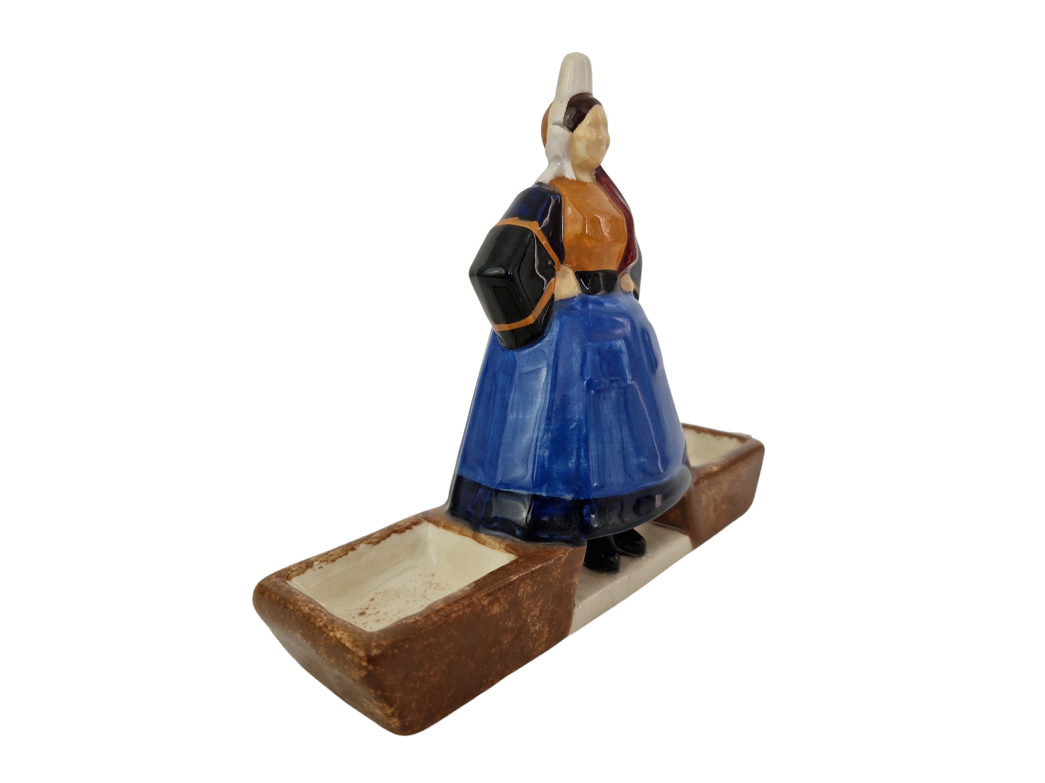 Henriot Quimper Pottery Salt and Pepper Cellar by Charles Maillard