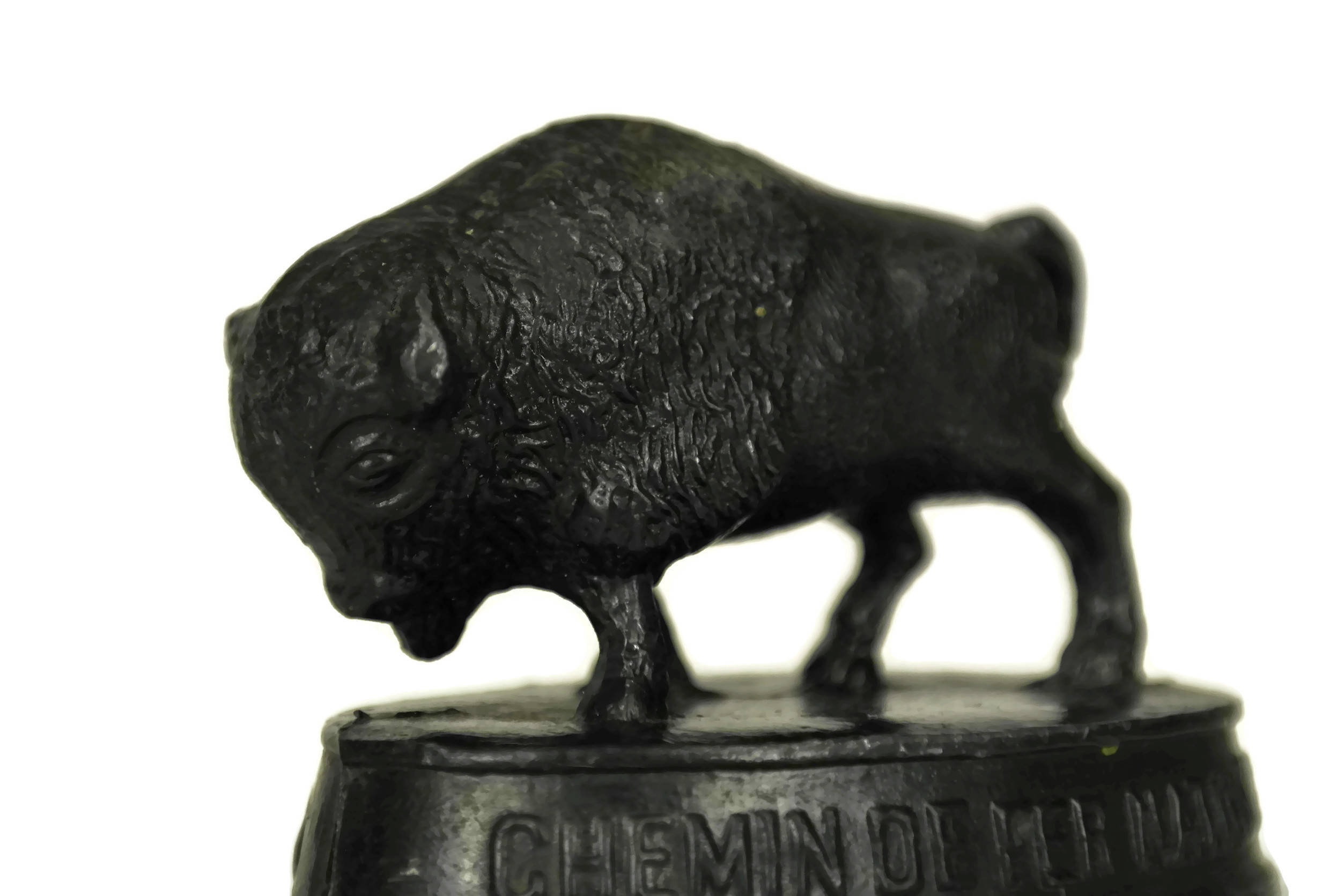 Bison Figurine Statuette. Animal Paperweight. Canadian National